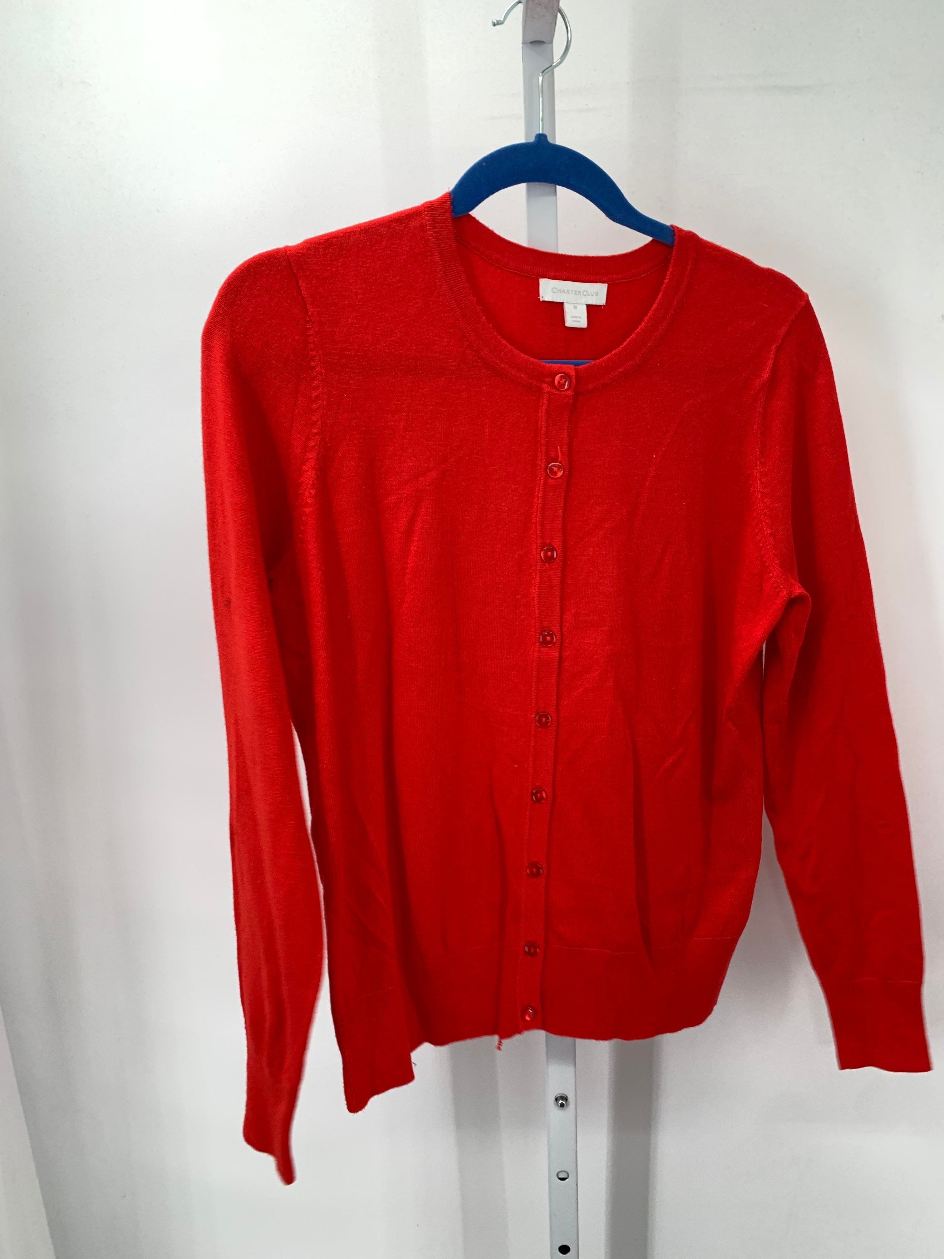 Charter Club Size Medium Misses Long Slv Sweater