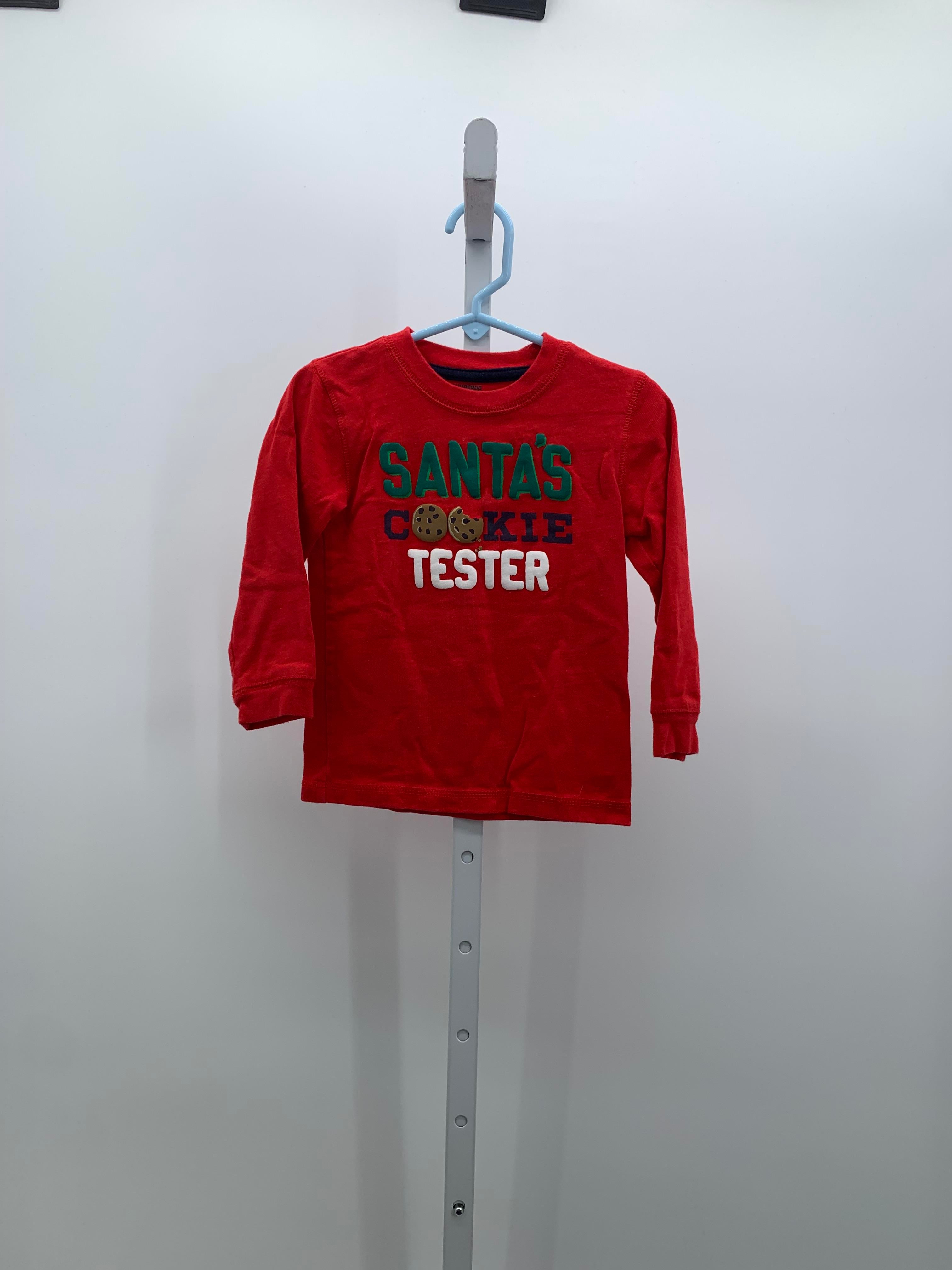 LONG SLV SHIRT SANTA'S COOKIE TESTER