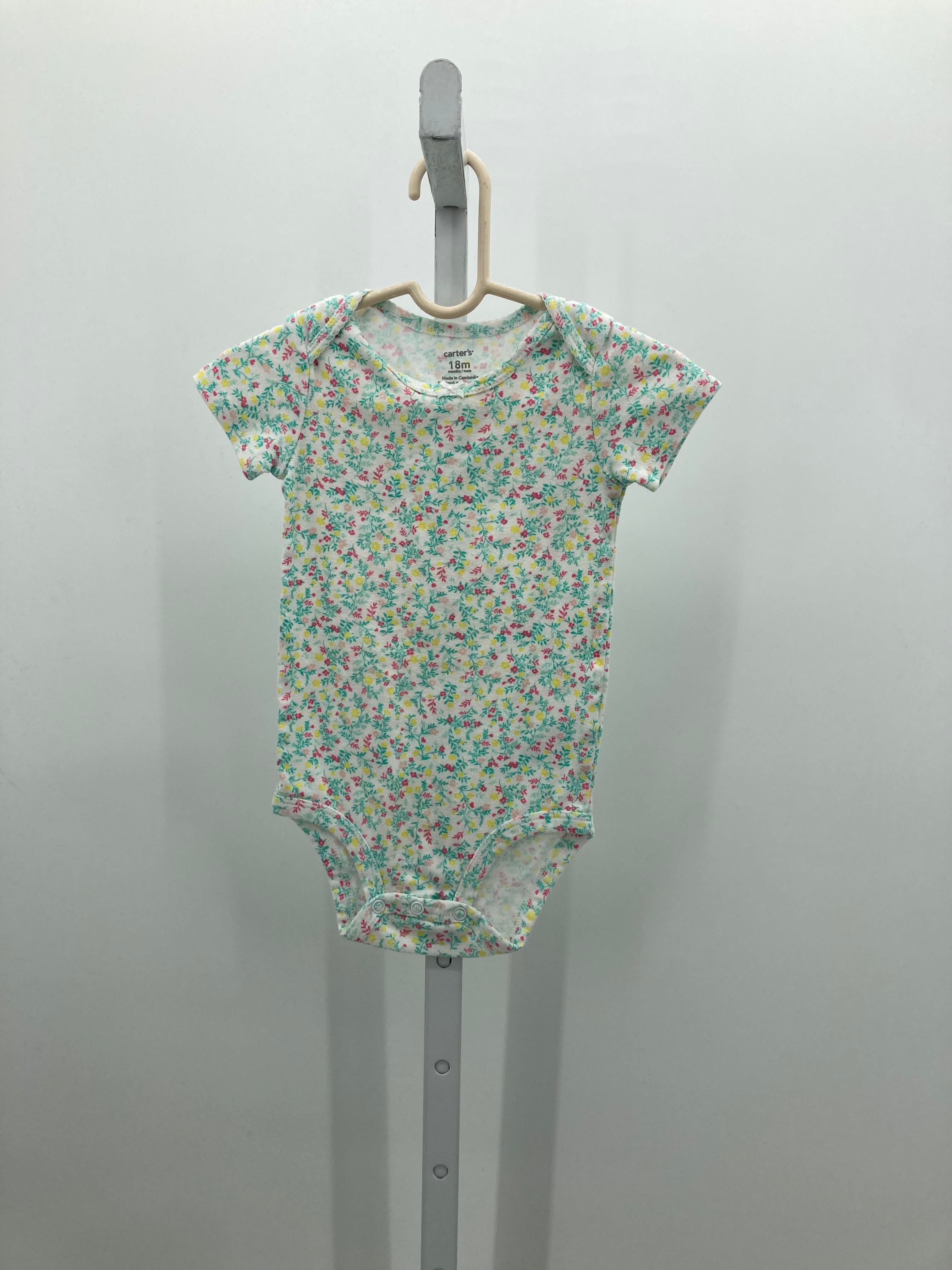 Carters Size 18 Months Girls Short Sleeve Shirt