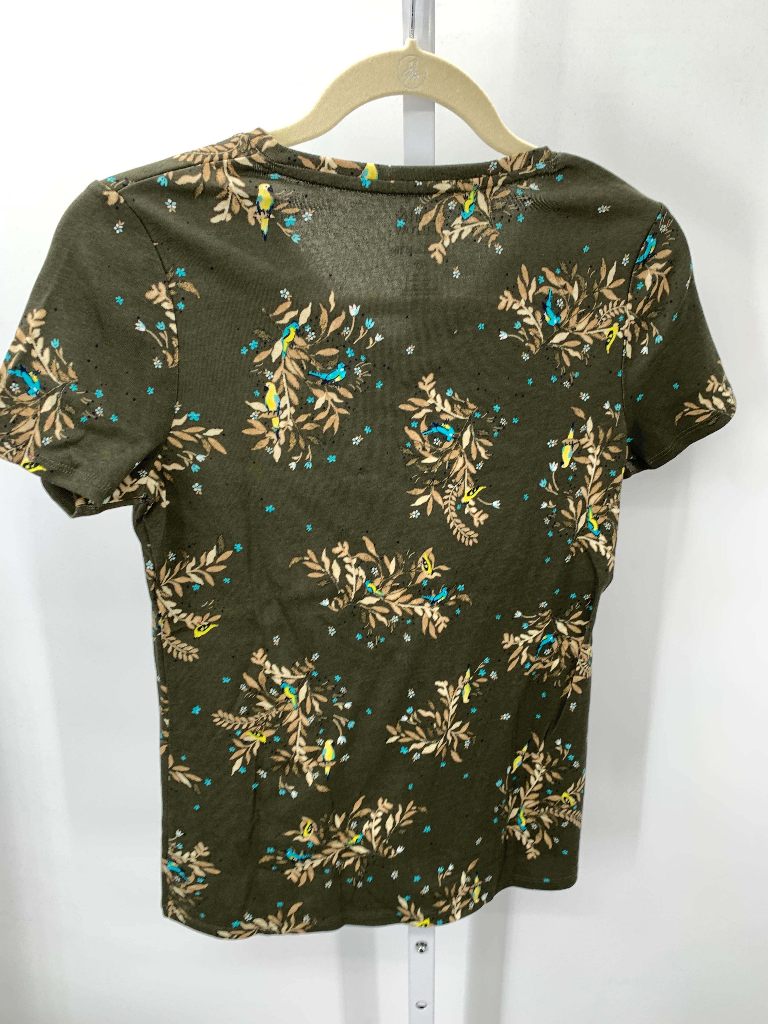 Croft & Barrow Size X Small Misses Short Sleeve Shirt