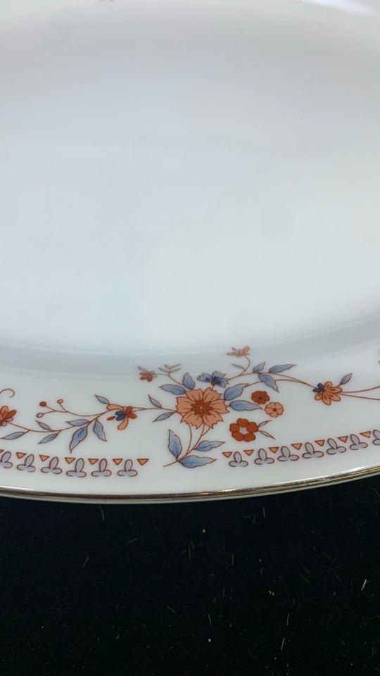 DYNASTY FINE CHINA COPENHAGEN PRINT SERVING PLATTER.
