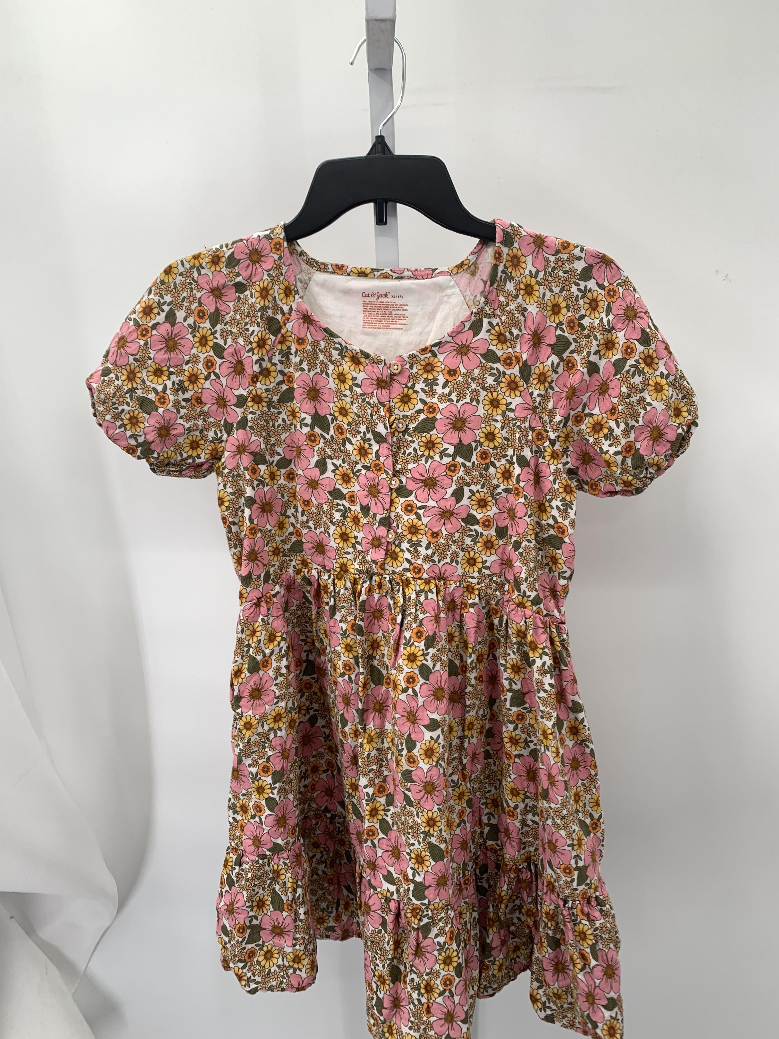 Cat & Jack Size 14 Girls Short Sleeve Dress