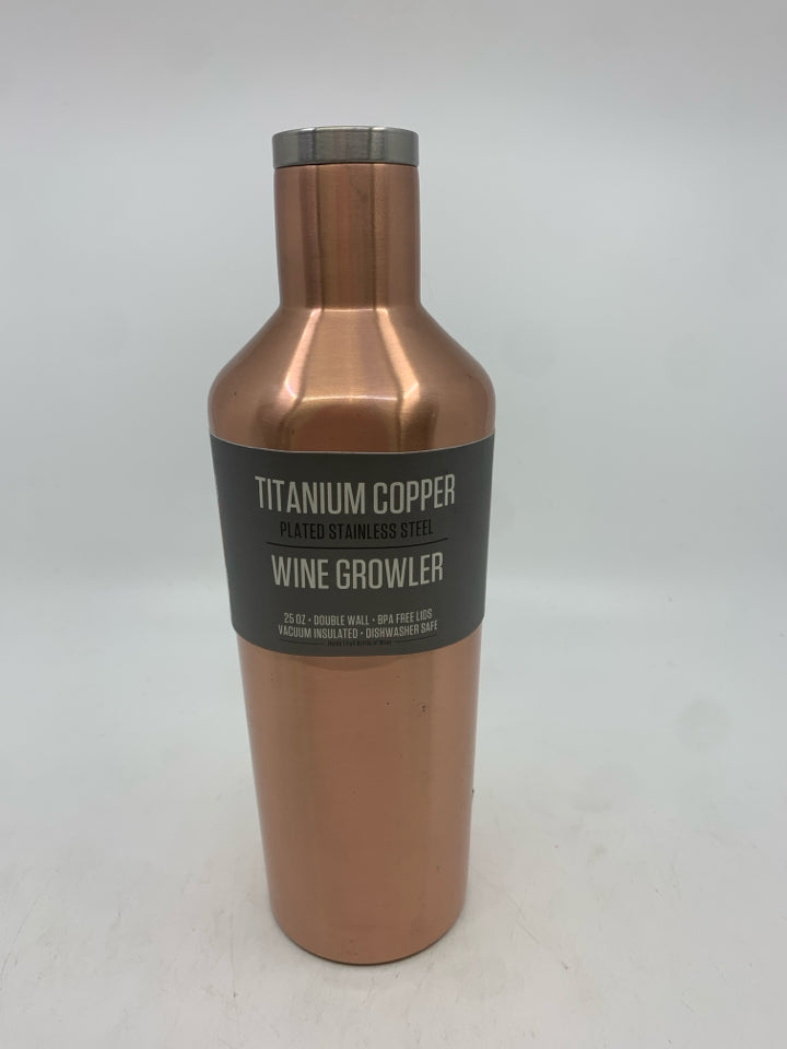 NIP TITANIUM COPPER WINE GROWLER.