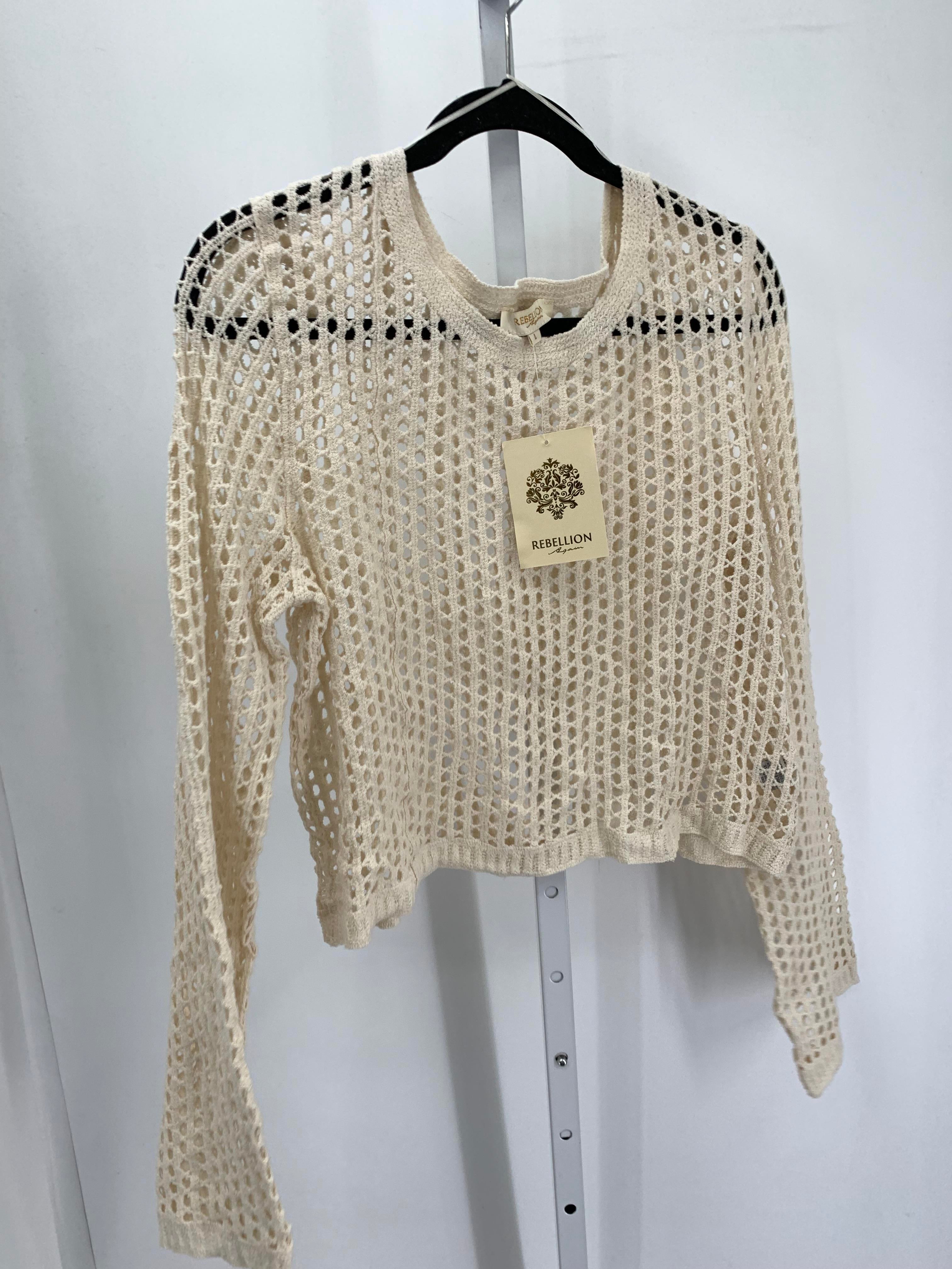 Size Large Juniors Long Sleeve Sweater