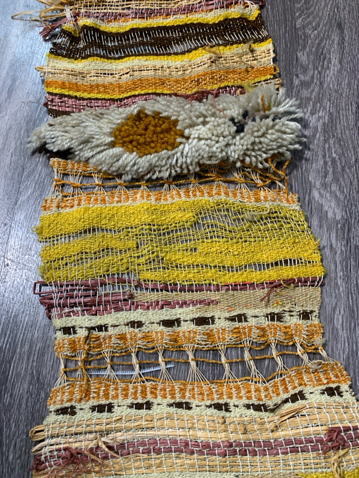 LONG STRIPED WOVEN TAPESTRY.
