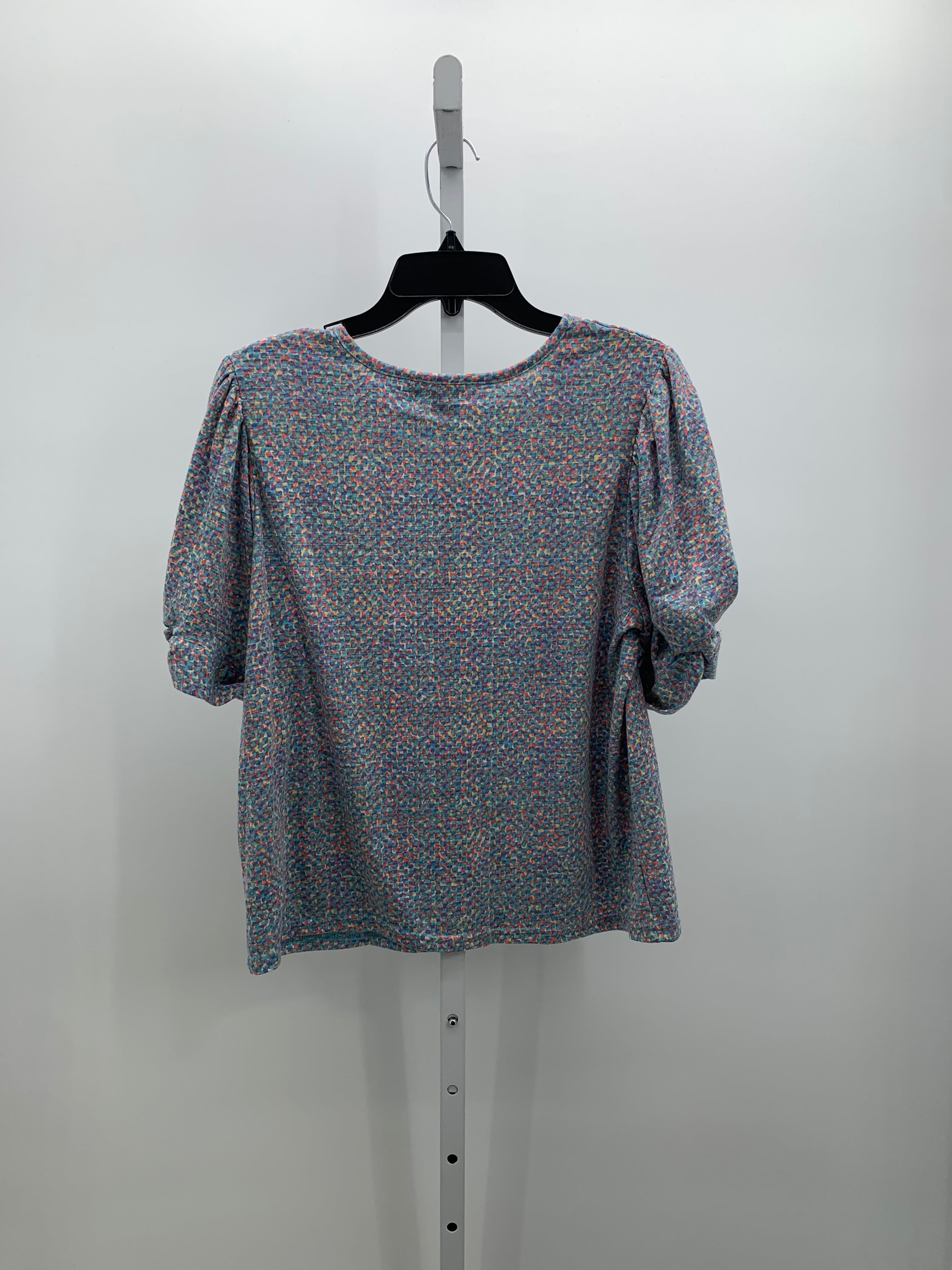 Zac & Rachel Size Medium Petite Petite Short Sleeve Shirt
