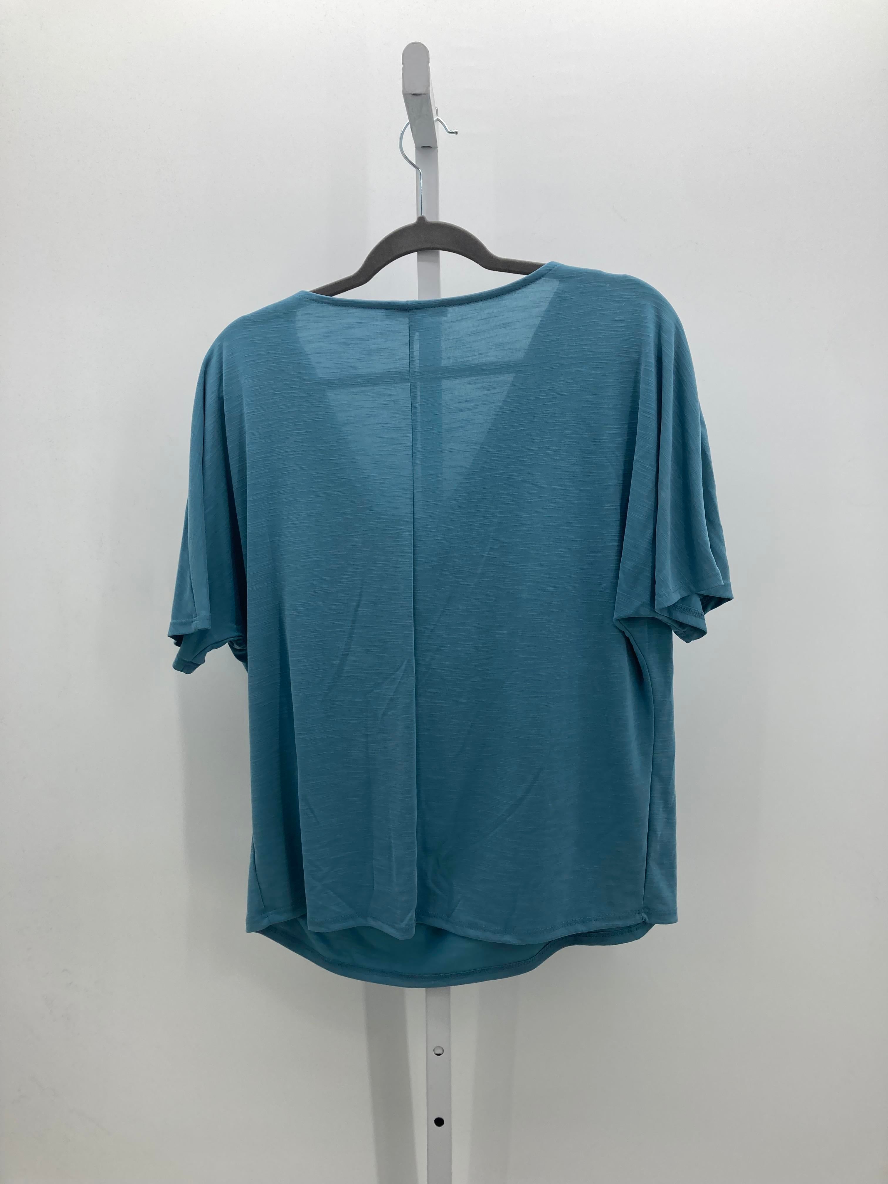 Green Envelope Size Extra Large Misses Short Sleeve Shirt