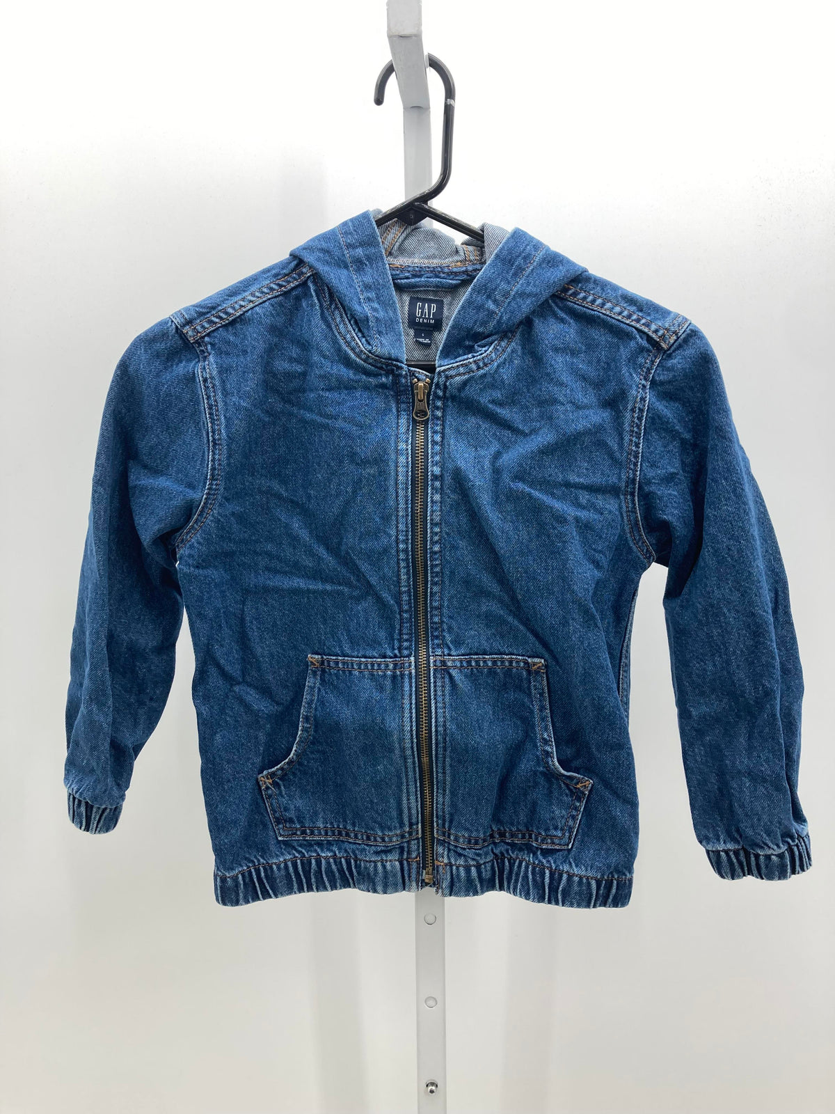 HOODED ZIP UP DENIM
