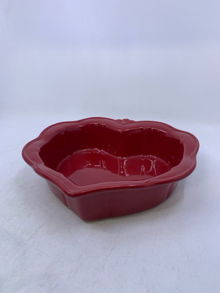 HEART SHAPED BAKING DISH.