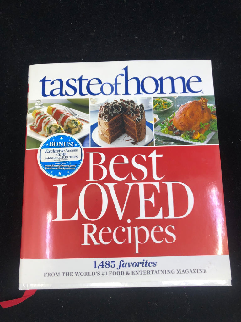 TASTE OF HOME BEST LOVED RECIPES COOKBOOK.