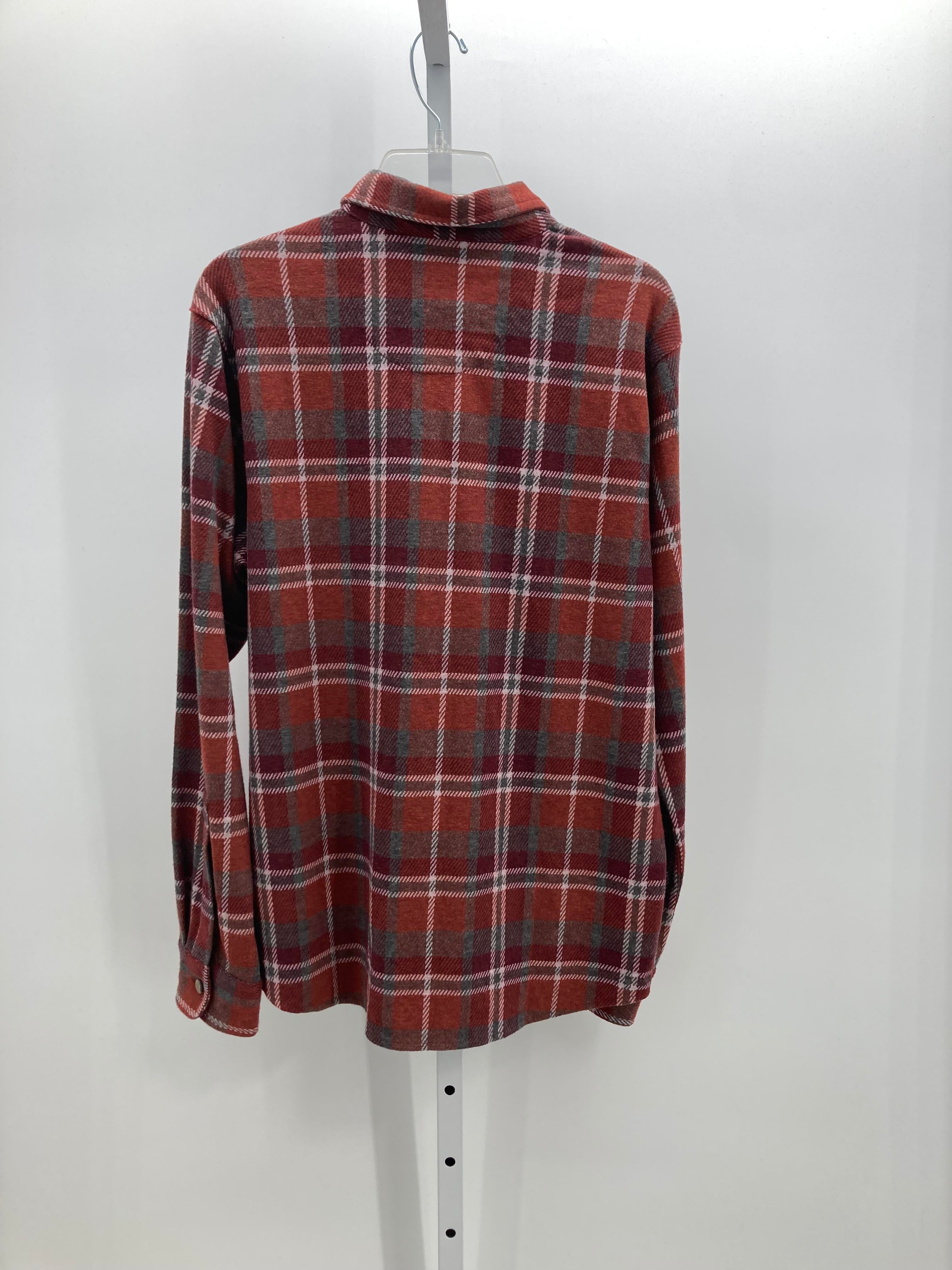 PLAID BTN DOWN