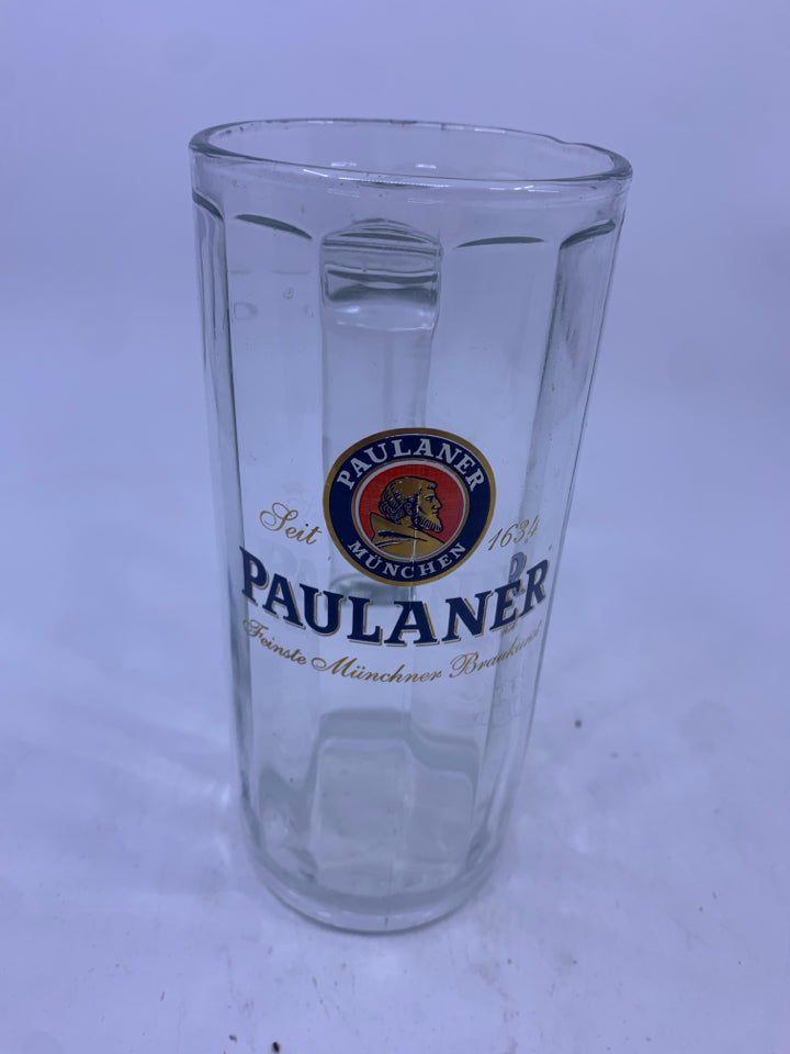 2 PAULANER BEER STEINS.