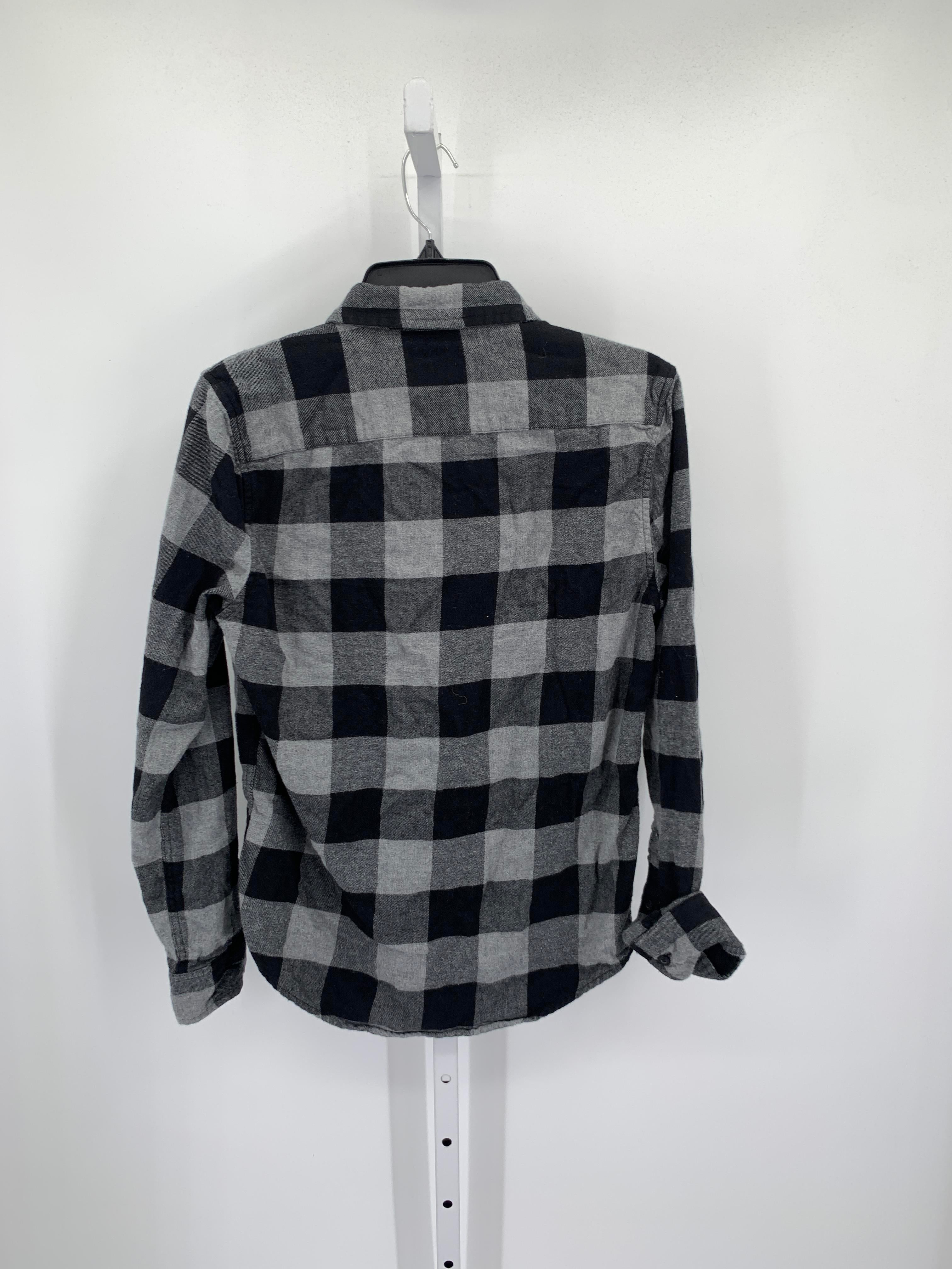 BLACK CHECKERED BUTTON DOWN