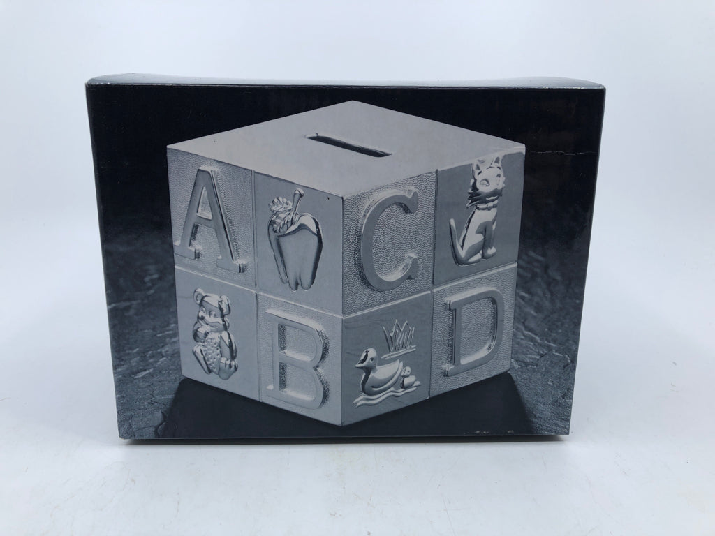 NIB SILVER PLATED ABC BANK.