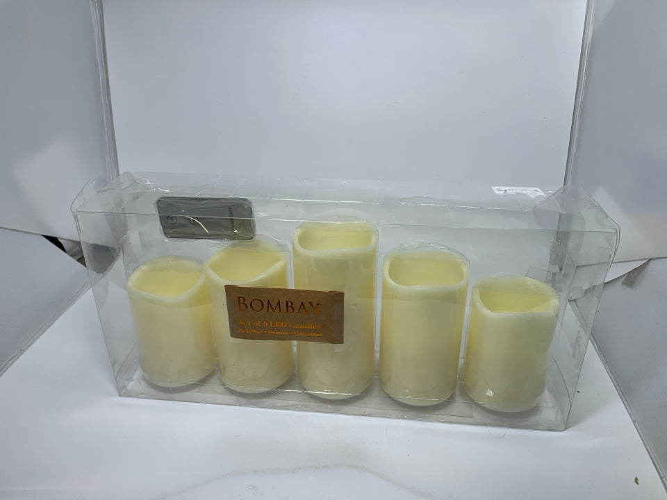 NIP 5 LED CANDLES.