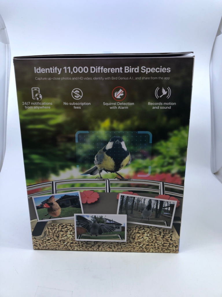 NIB SOLAR CAMERA BIRD FEEDER- FEIT ELECTRIC (RETAIL $200+)