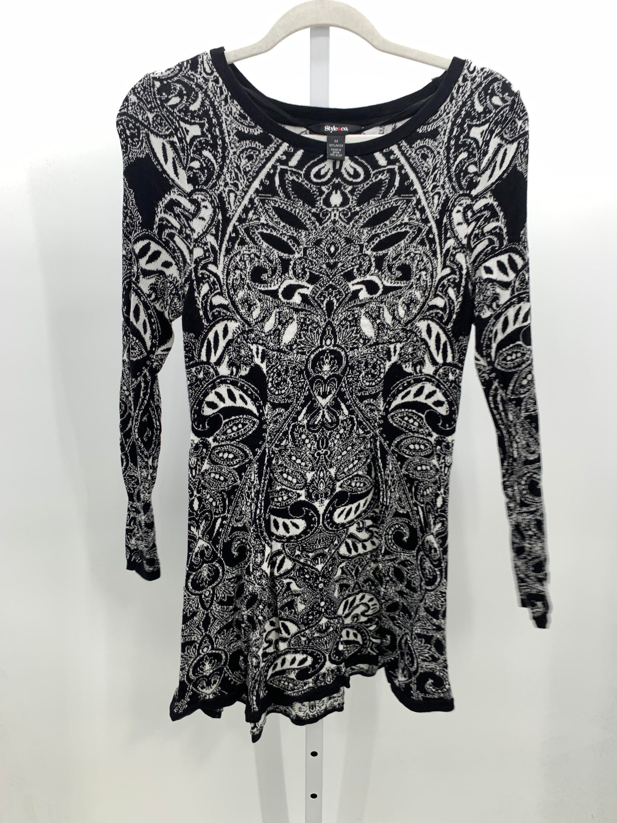 Style & Co. Size Medium Misses Long Sleeve Dress
