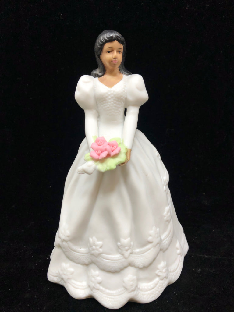 GIRL IN WHITE DRESS FIGURINE.
