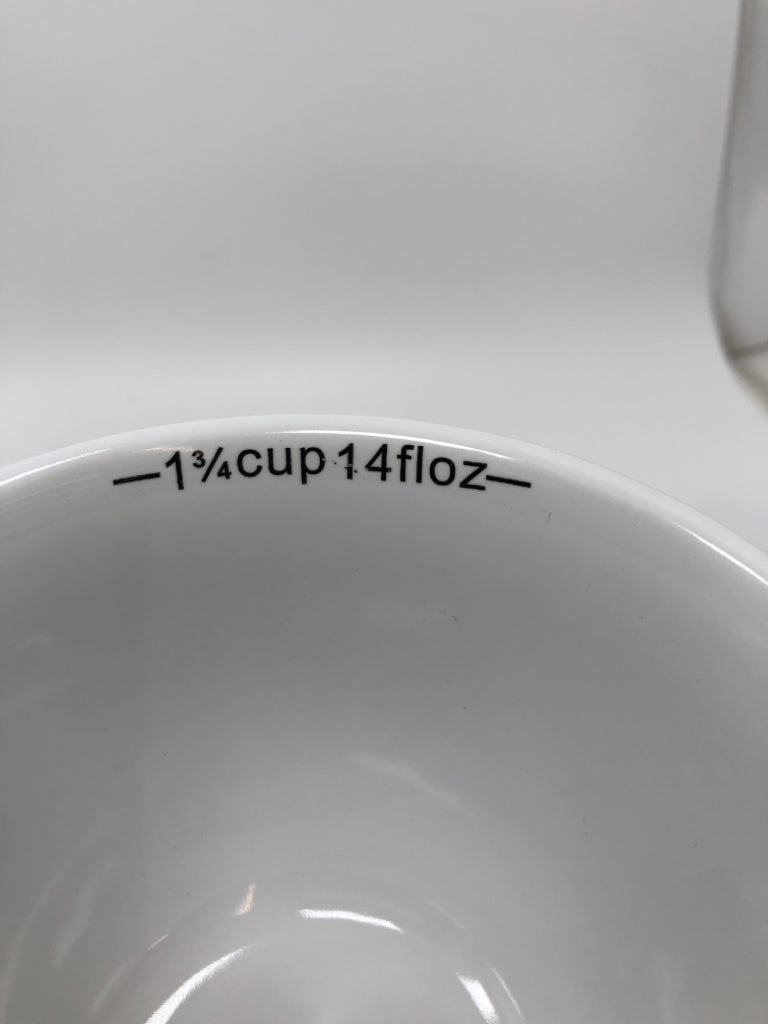 3PC BLACK CERAMIC MEASURING CUPS.