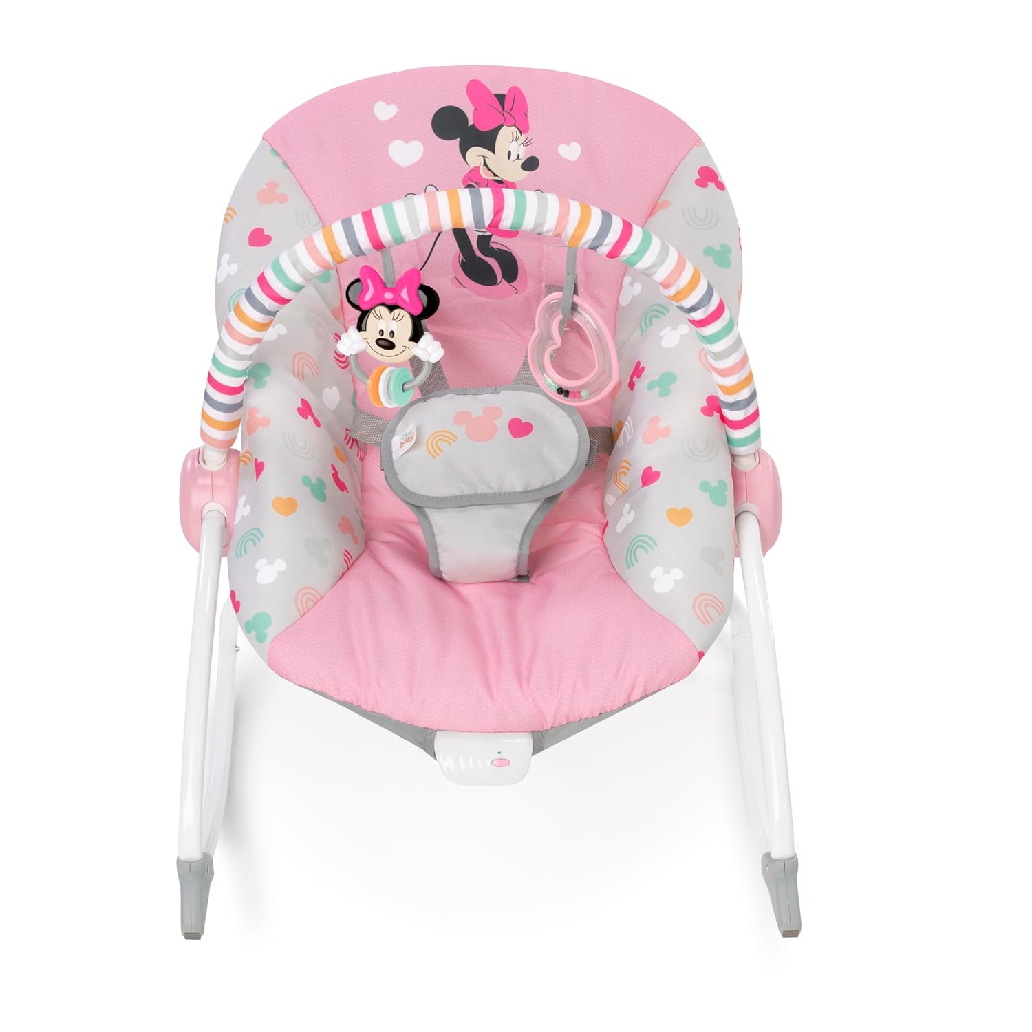 Bright Starts Disney Baby MINNIE MOUSE Infant to Toddler Rocker & Seat with Vibr