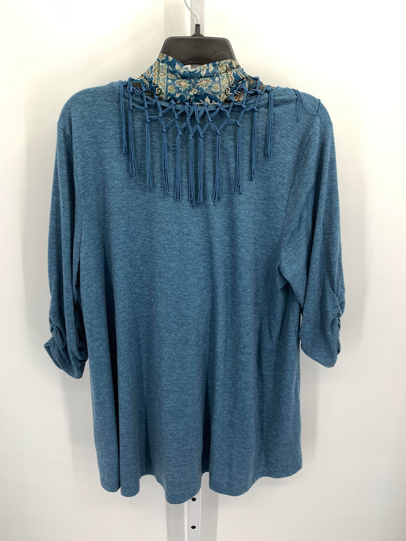 Style & Co. Size 2X Womens 3/4 Sleeve Shirt