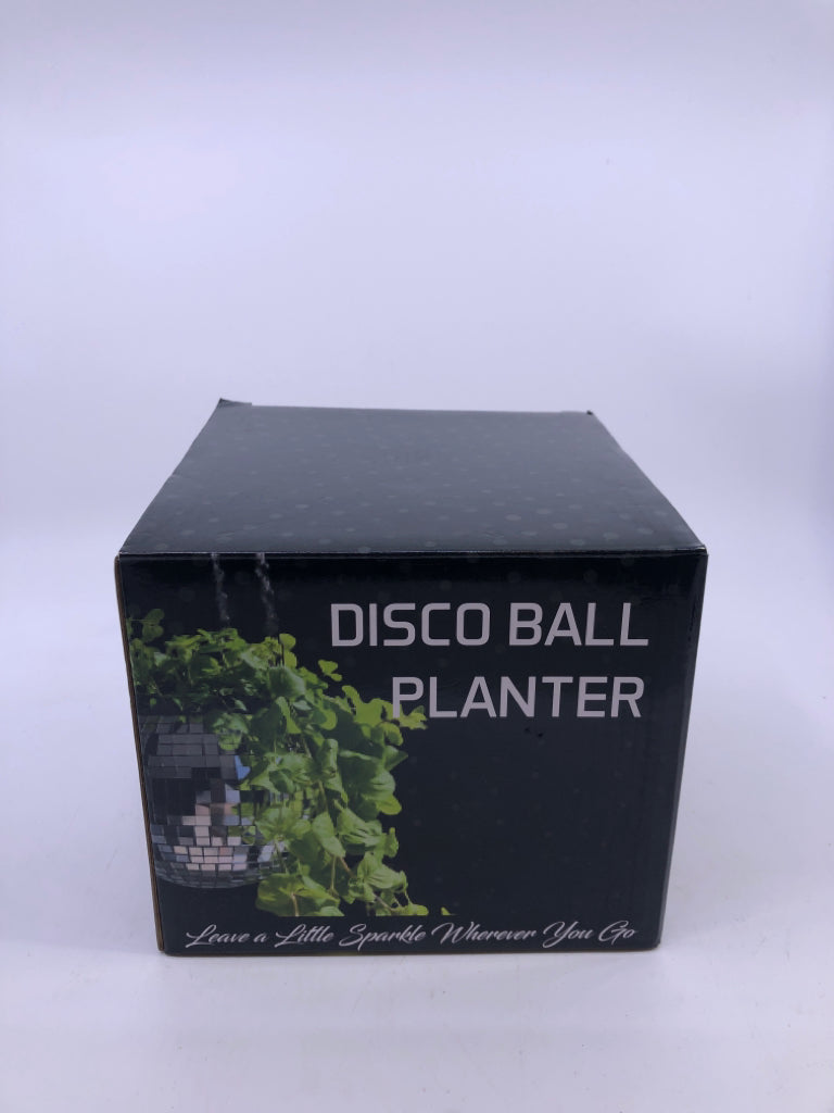 NIB DISCO BALL PLANTER.