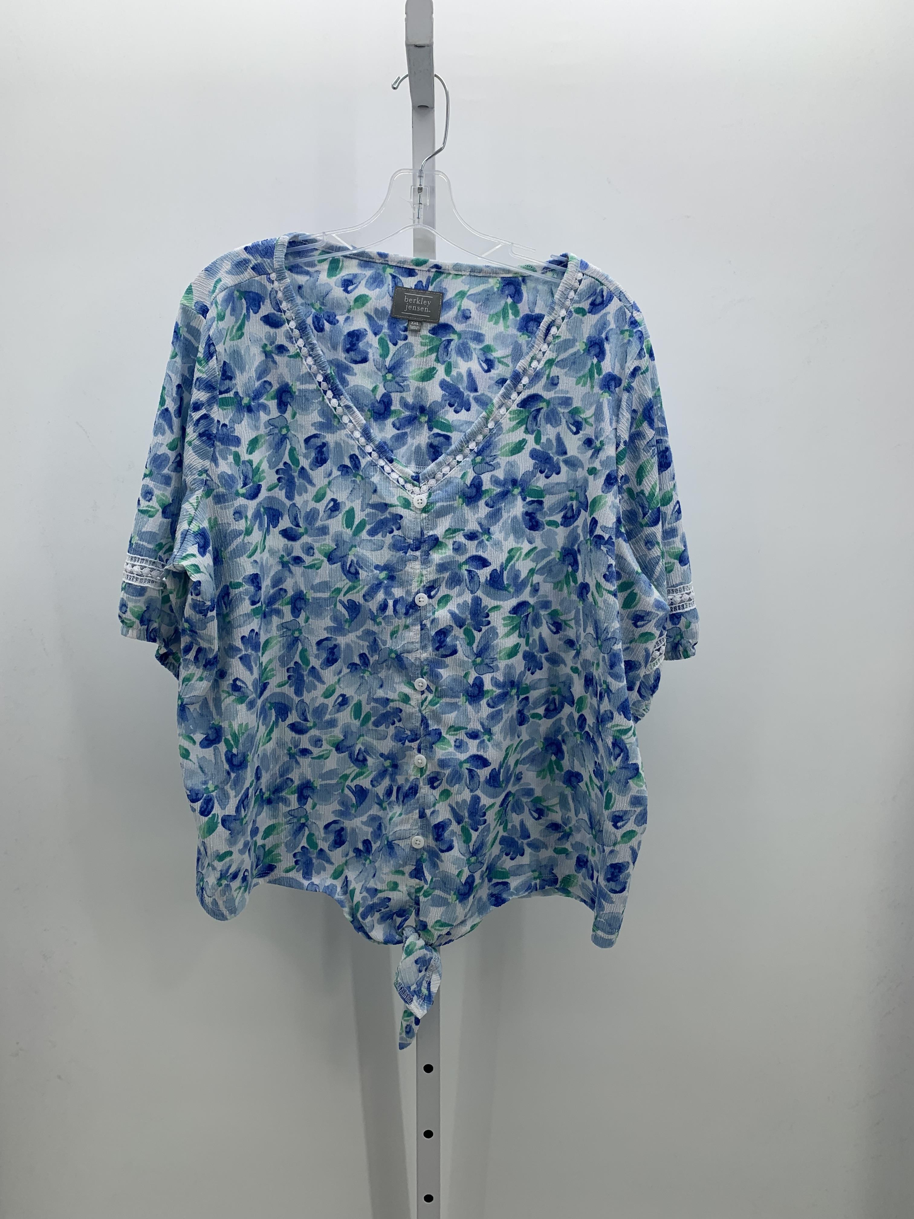 Berkley Jensen Size XXL Misses Short Sleeve Shirt