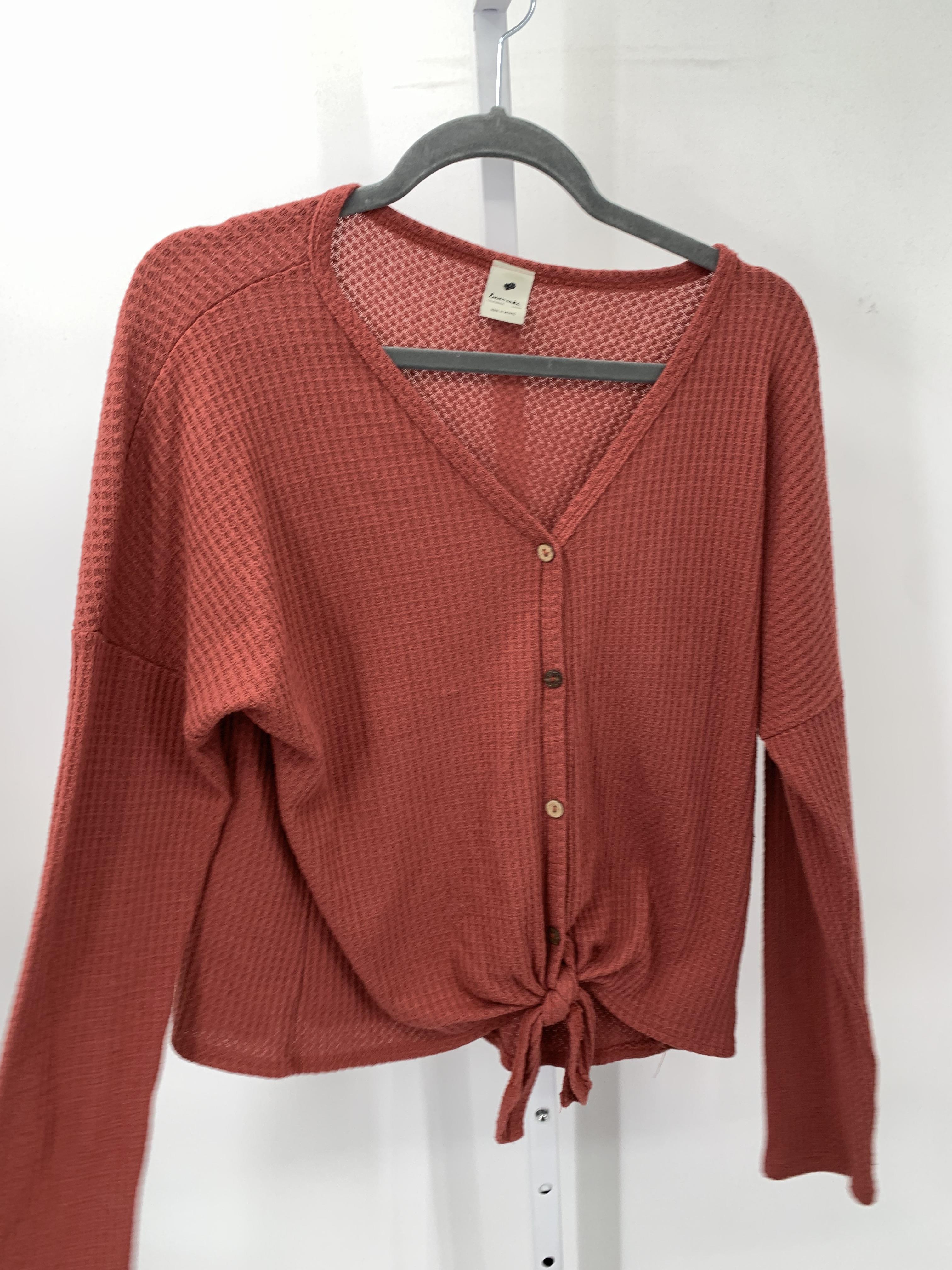 Size Large Juniors Long Sleeve Shirt