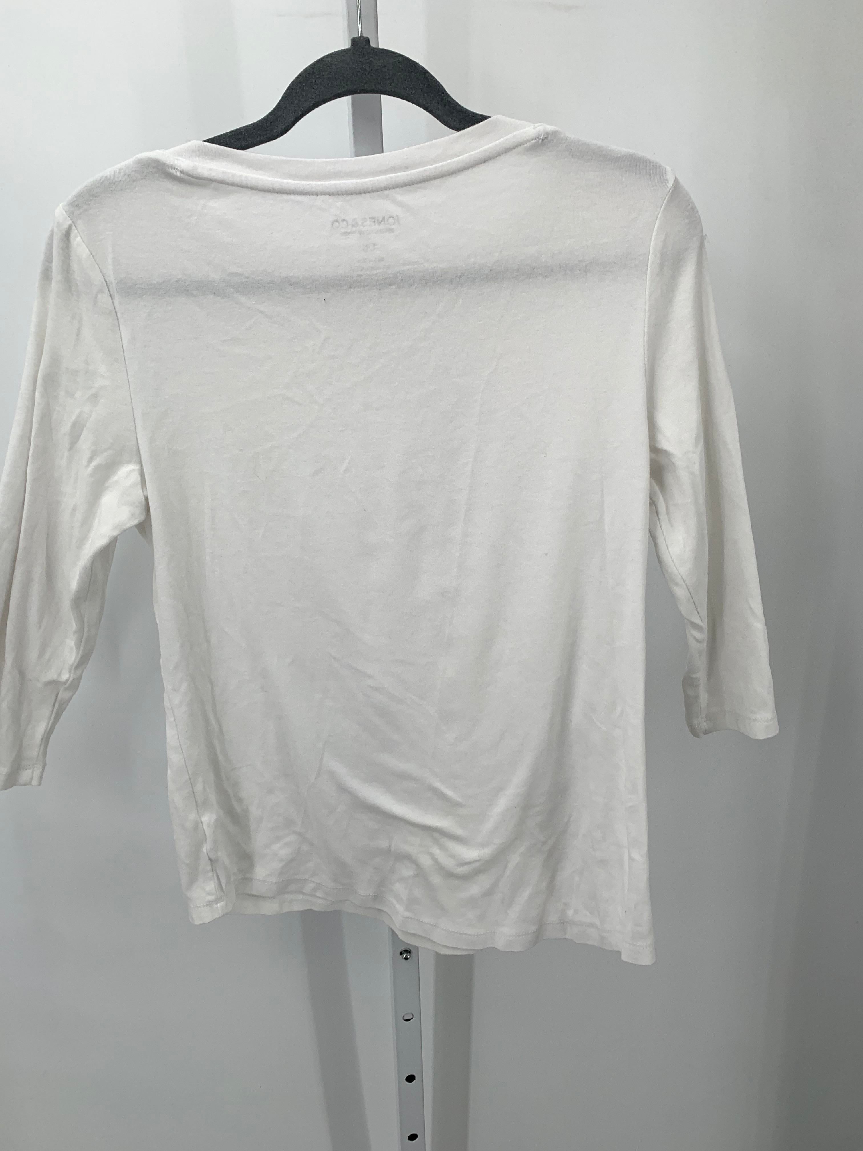 Jones New York Size Large Misses 3/4 Sleeve Shirt