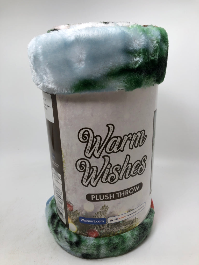NWT WARM WISHES WINTER THROW BLANKET.