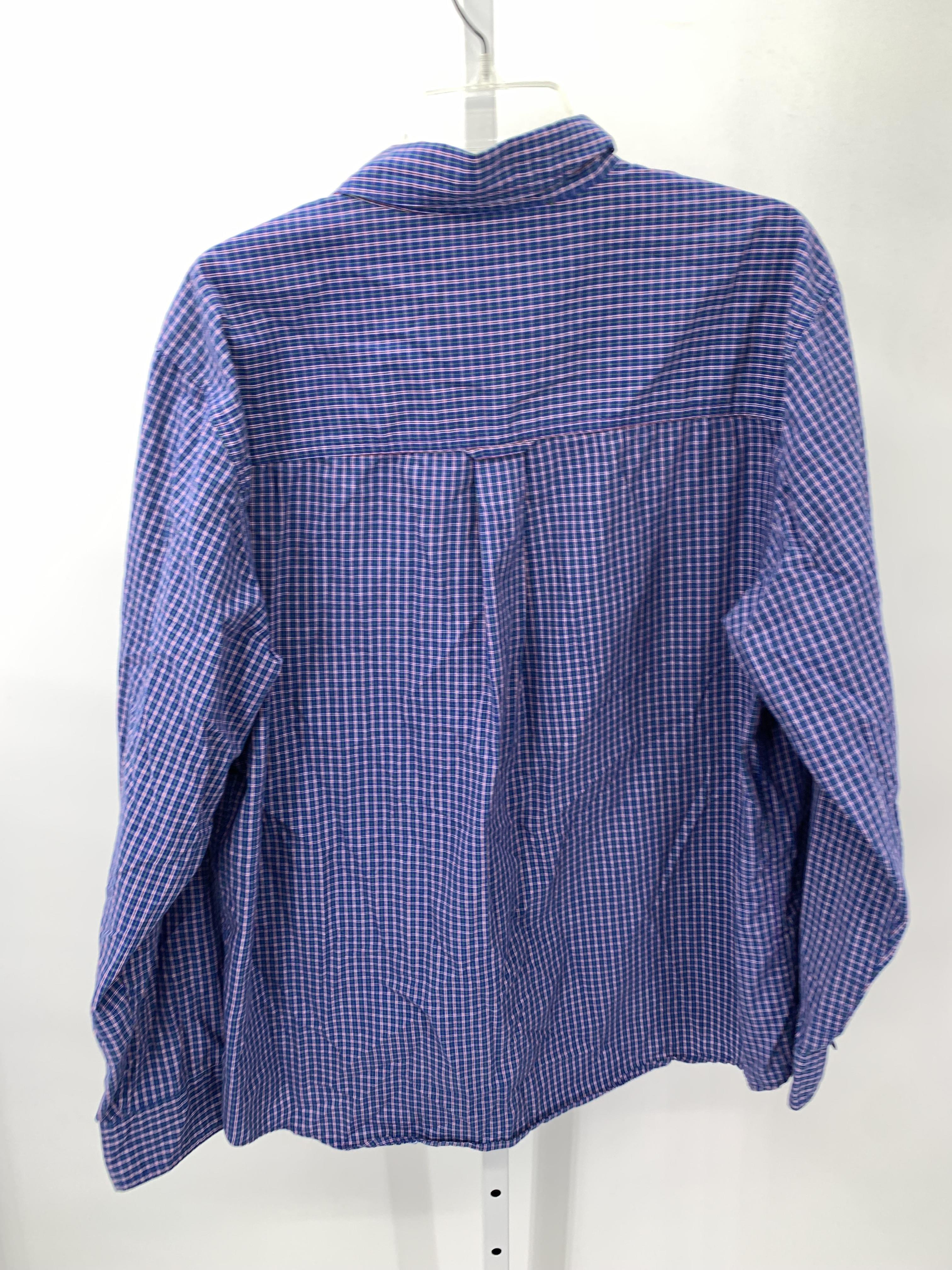PLAID BTN DOWN