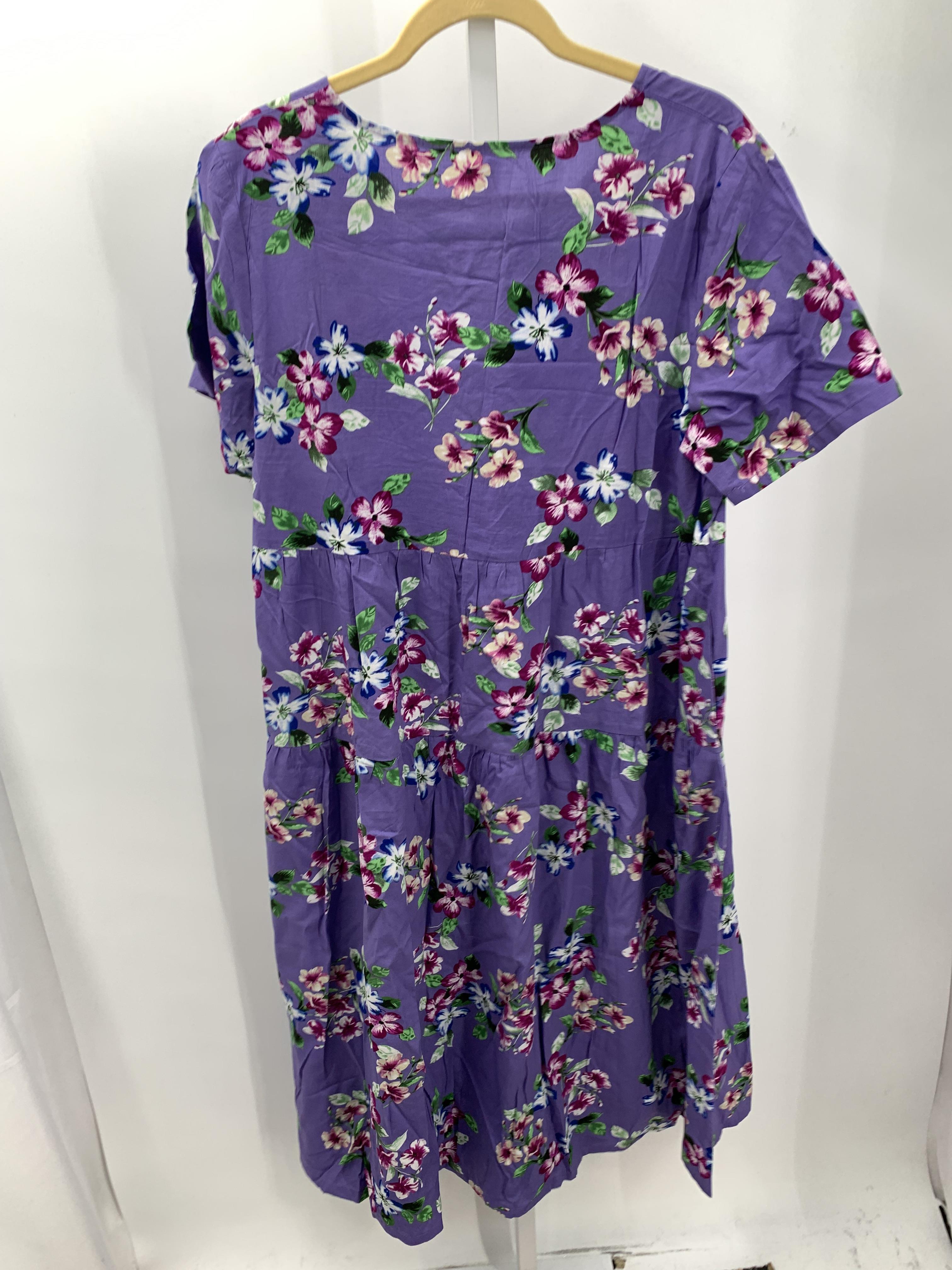 Size Extra Large Misses Short Sleeve Dress