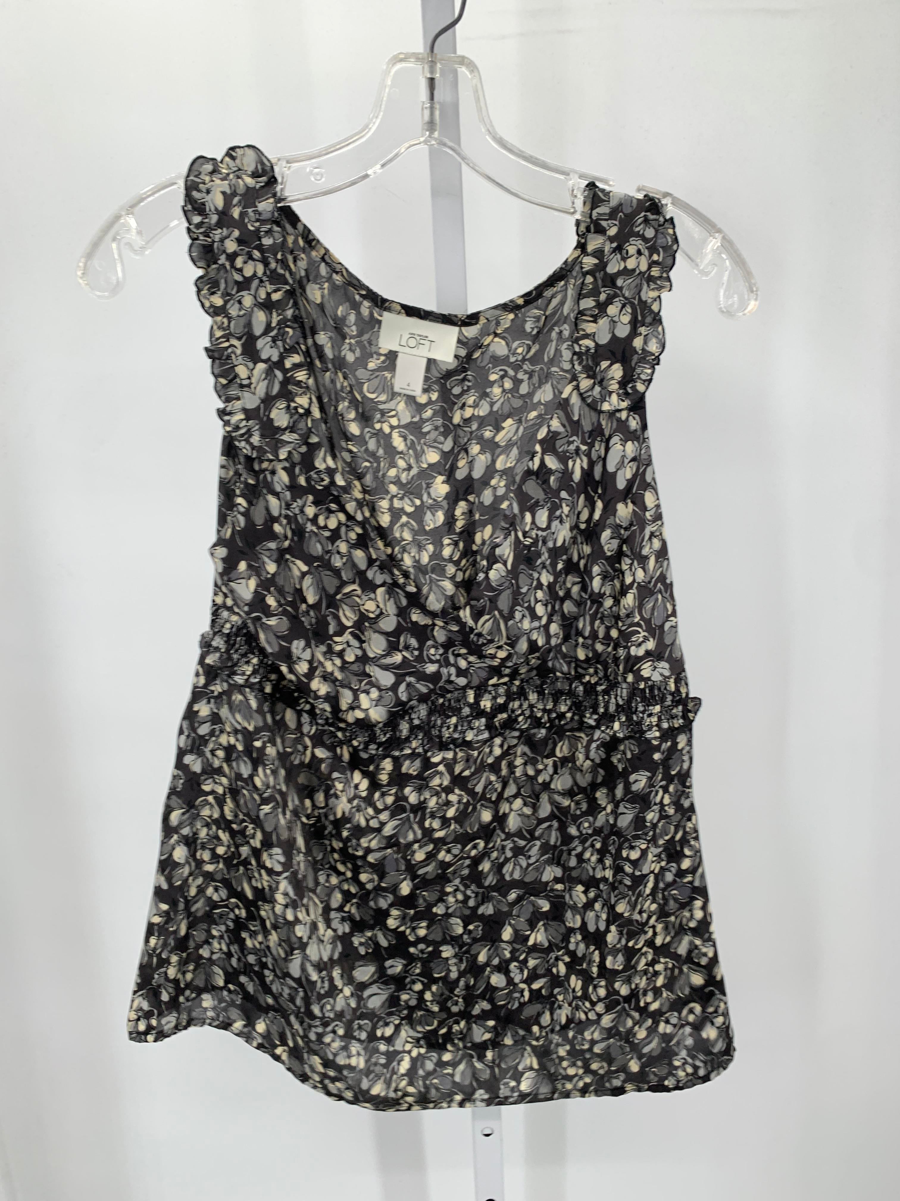 Loft Size 4 Misses Sleeveless Shirt