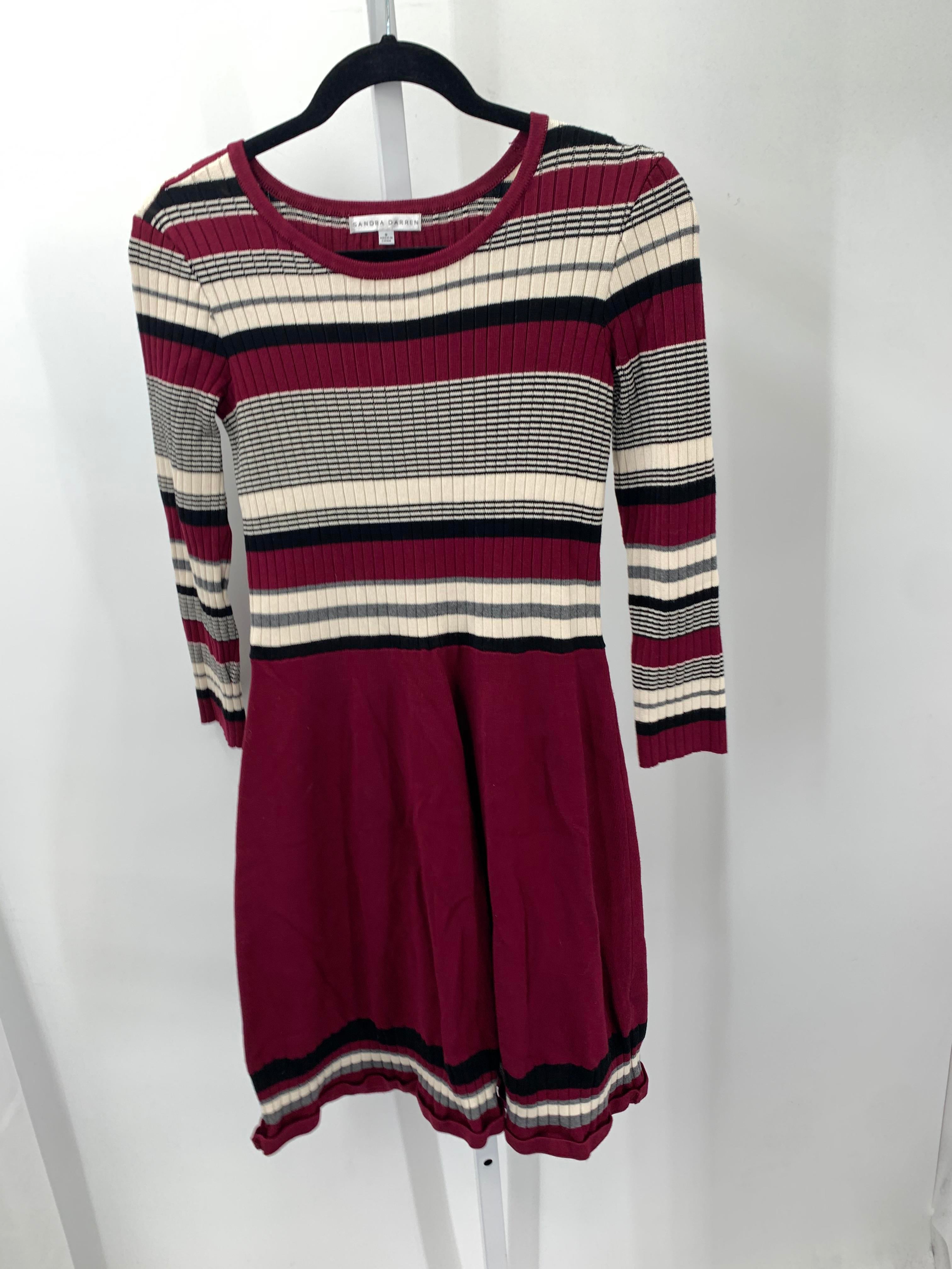 Sandra Darren Size Small Misses Long Sleeve Dress