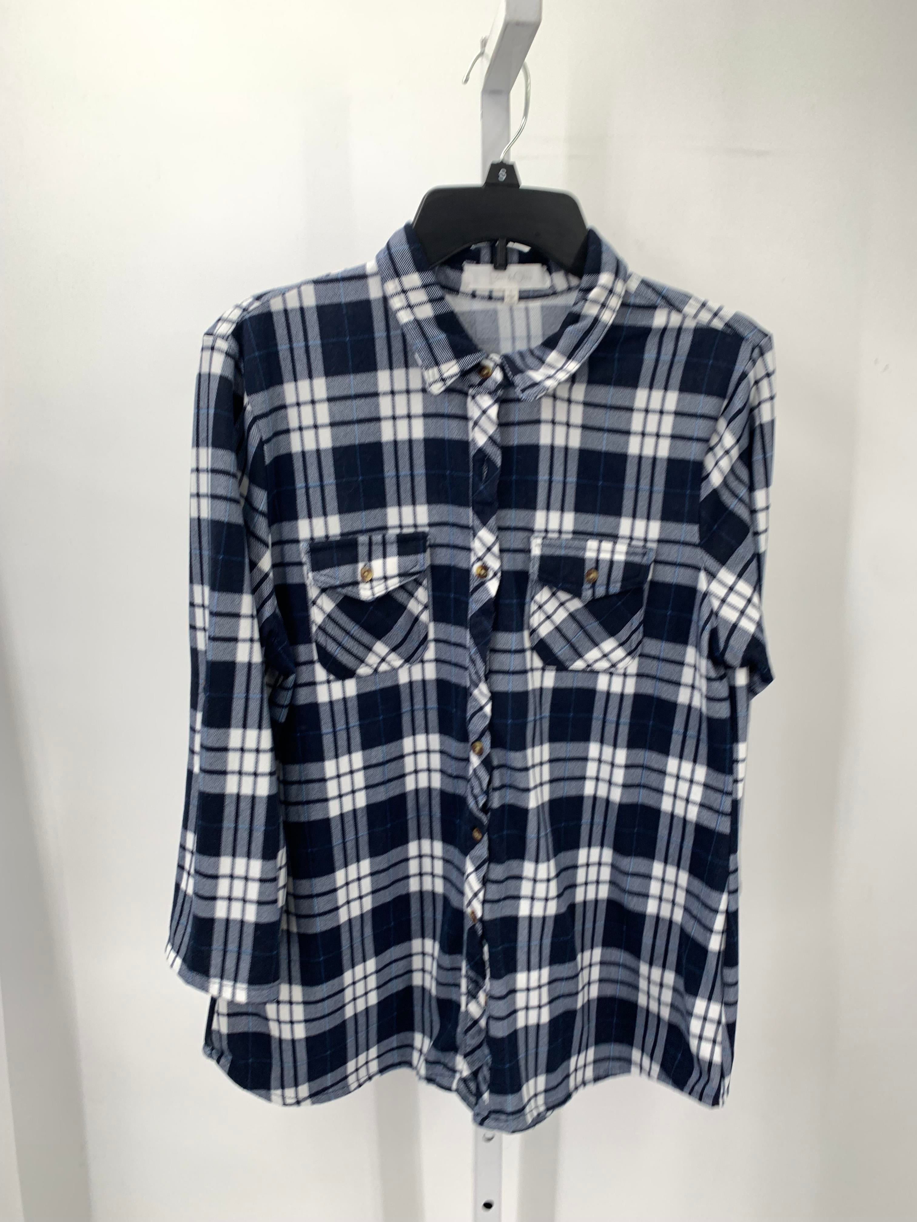 Eden & Oliva Size Large Misses Long Sleeve Shirt