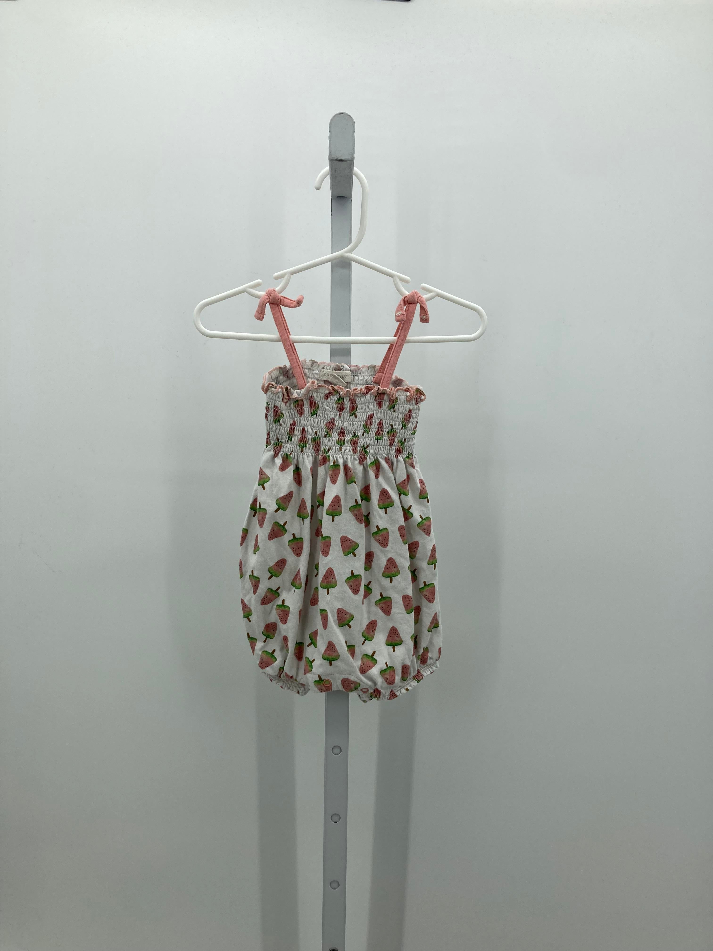 Burt's Bees Size 12 Months Girls Sleeveless Romper
