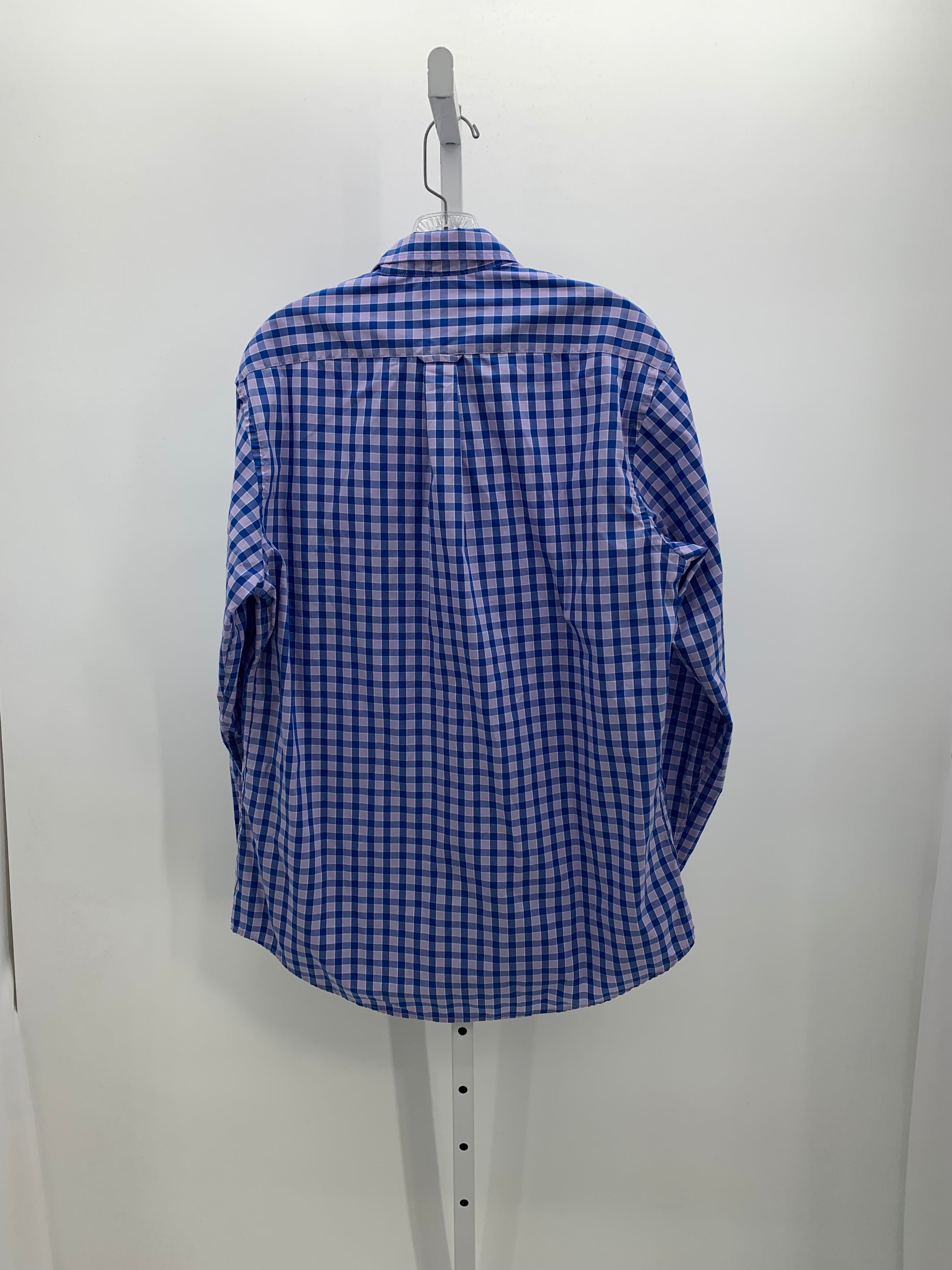 PURPLE PLAID BTN DOWN