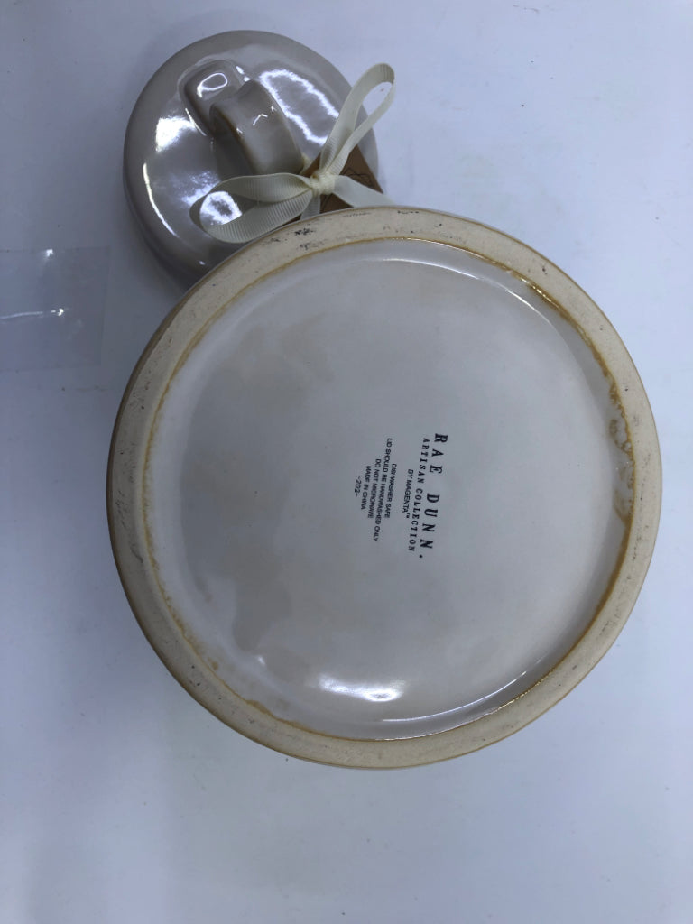 RAE DUNN COFFEE JAR W/LID.