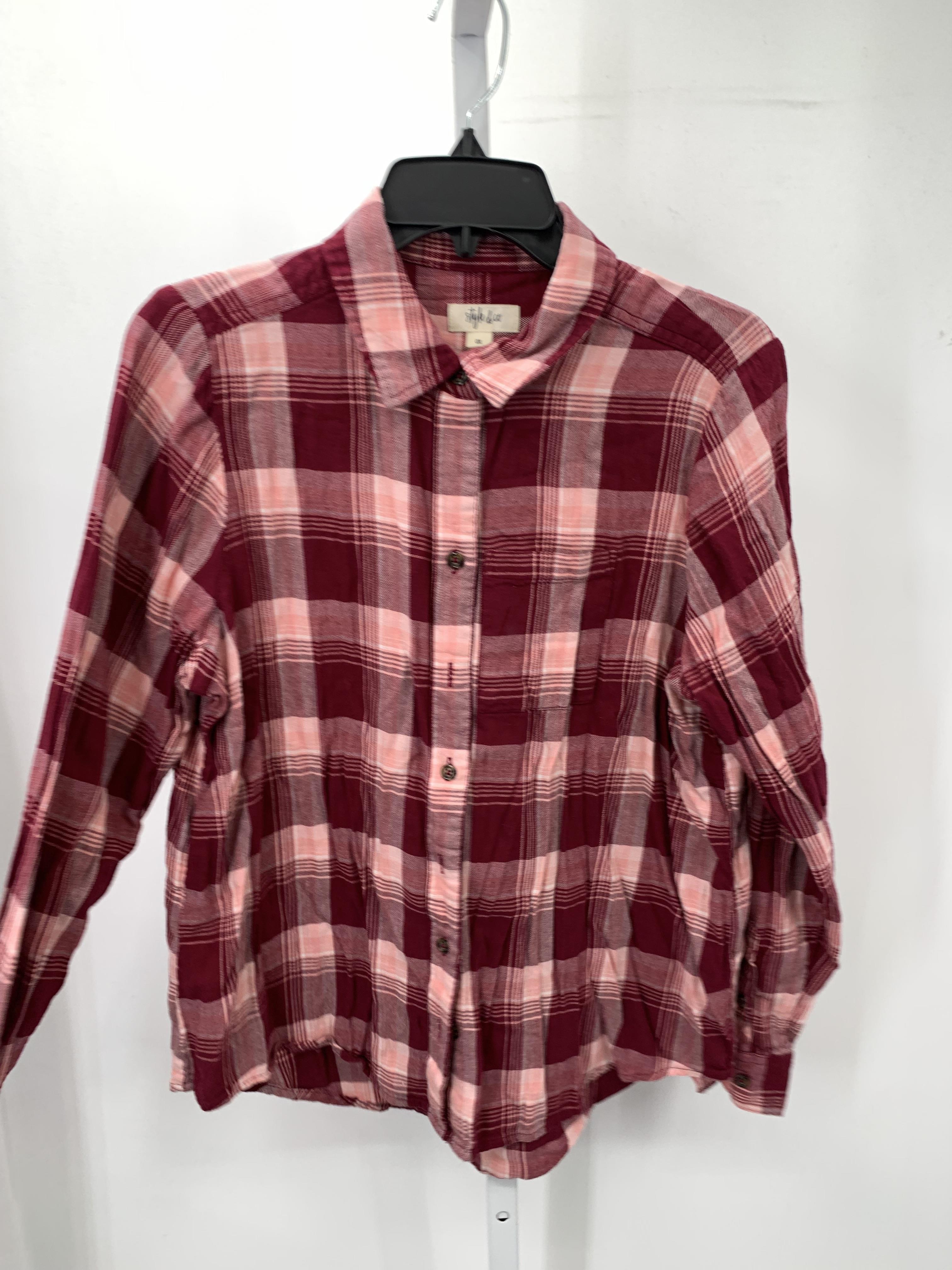 Style & Co. Size 0X Womens Long Sleeve Shirt