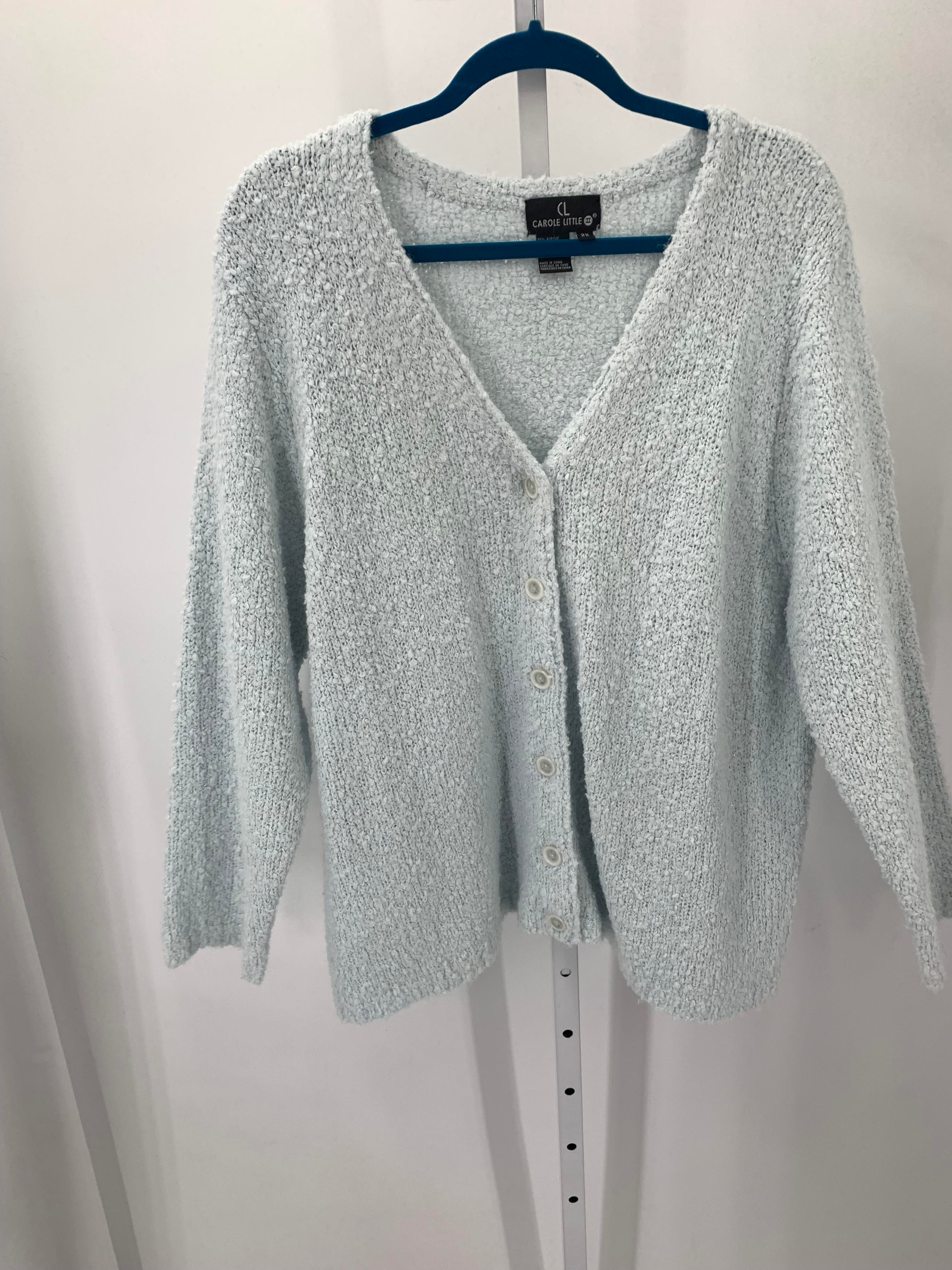 Carole Little Size 2X Womens Long Slv Sweater