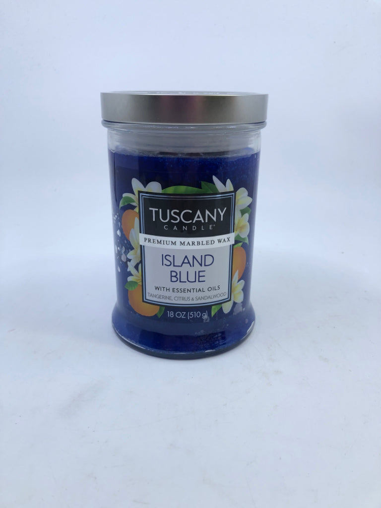 ISLAND BLUE CANDLE.