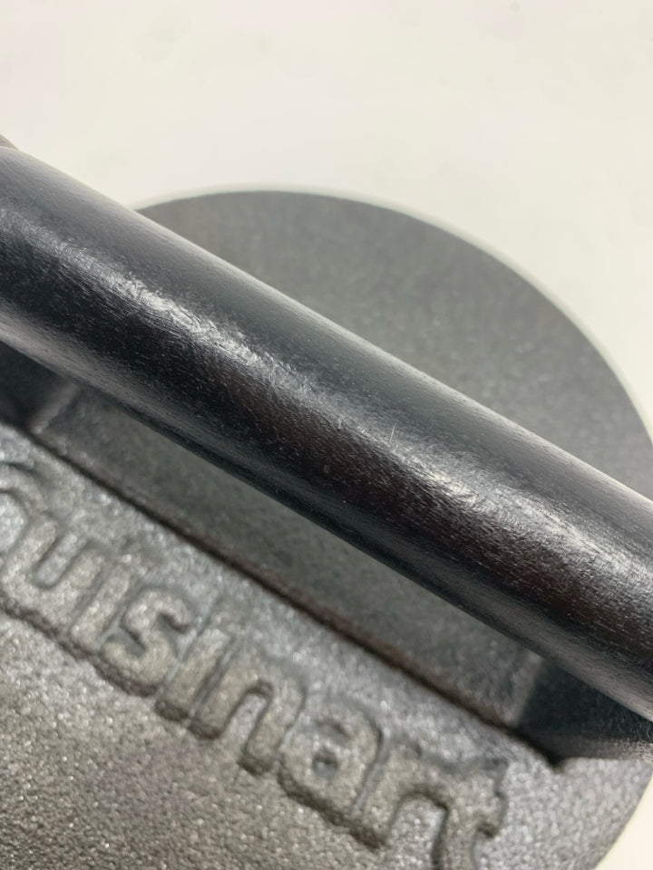 CAST-IRON SMASH BURGER PRESS.