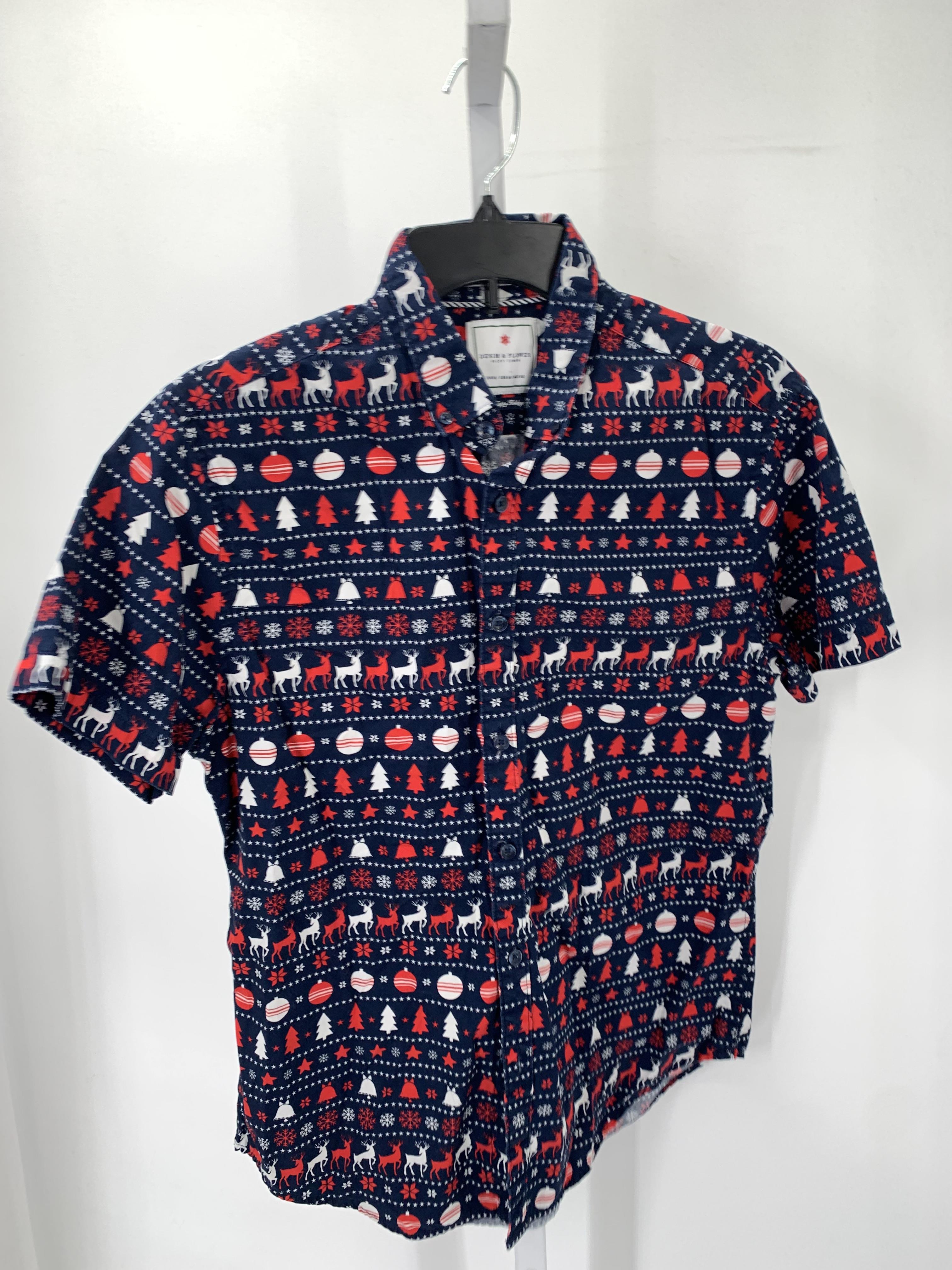 SHORT SLV SHIRT REINDEER TREES BELLS