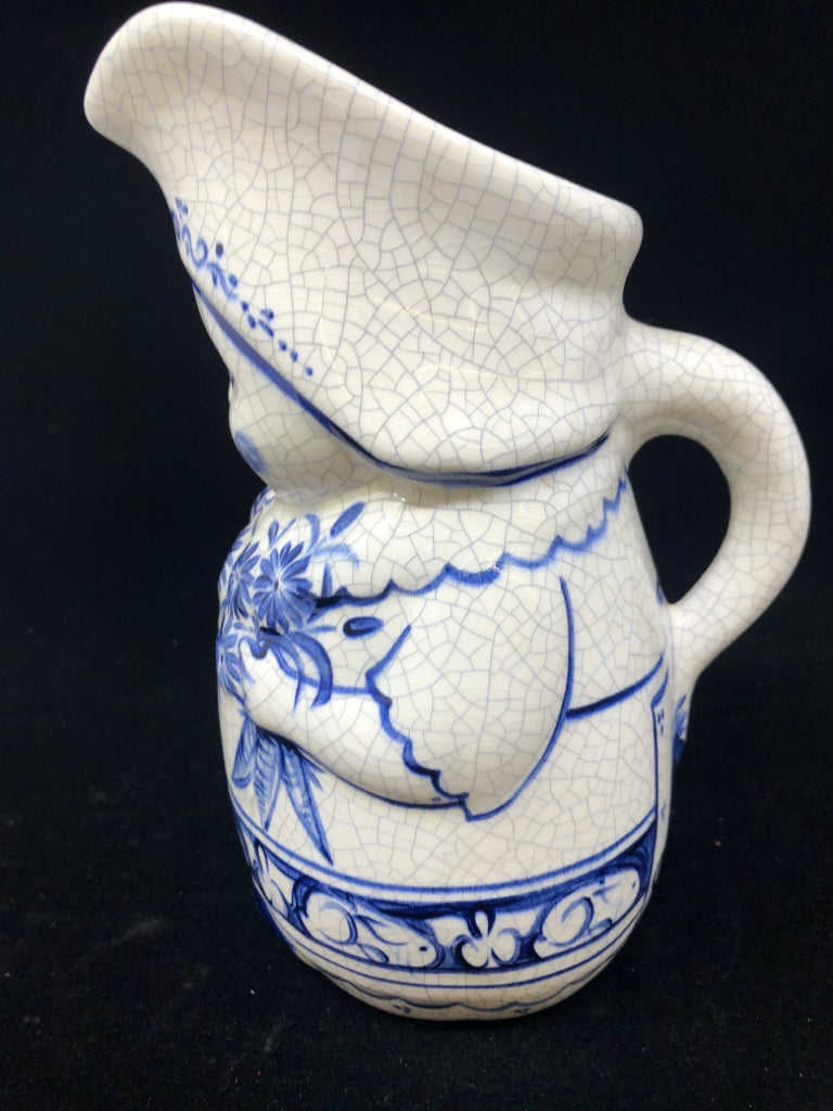 DEDHAM POTTERY MRS JENKINS WOMAN PITCHER.