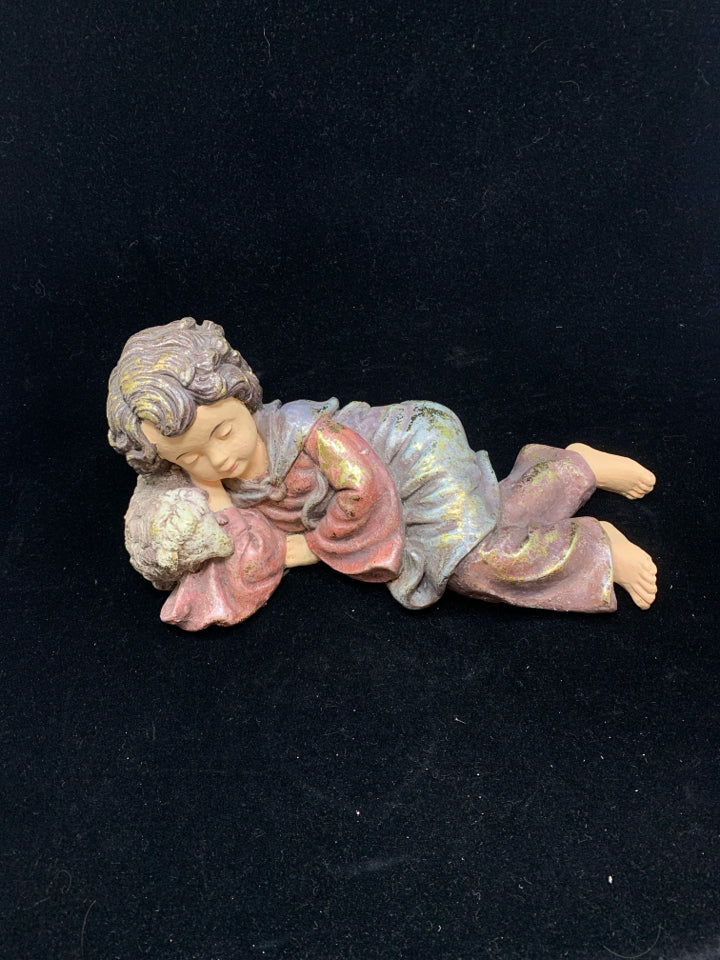 CHERUB LAYING SHELF DECOR.