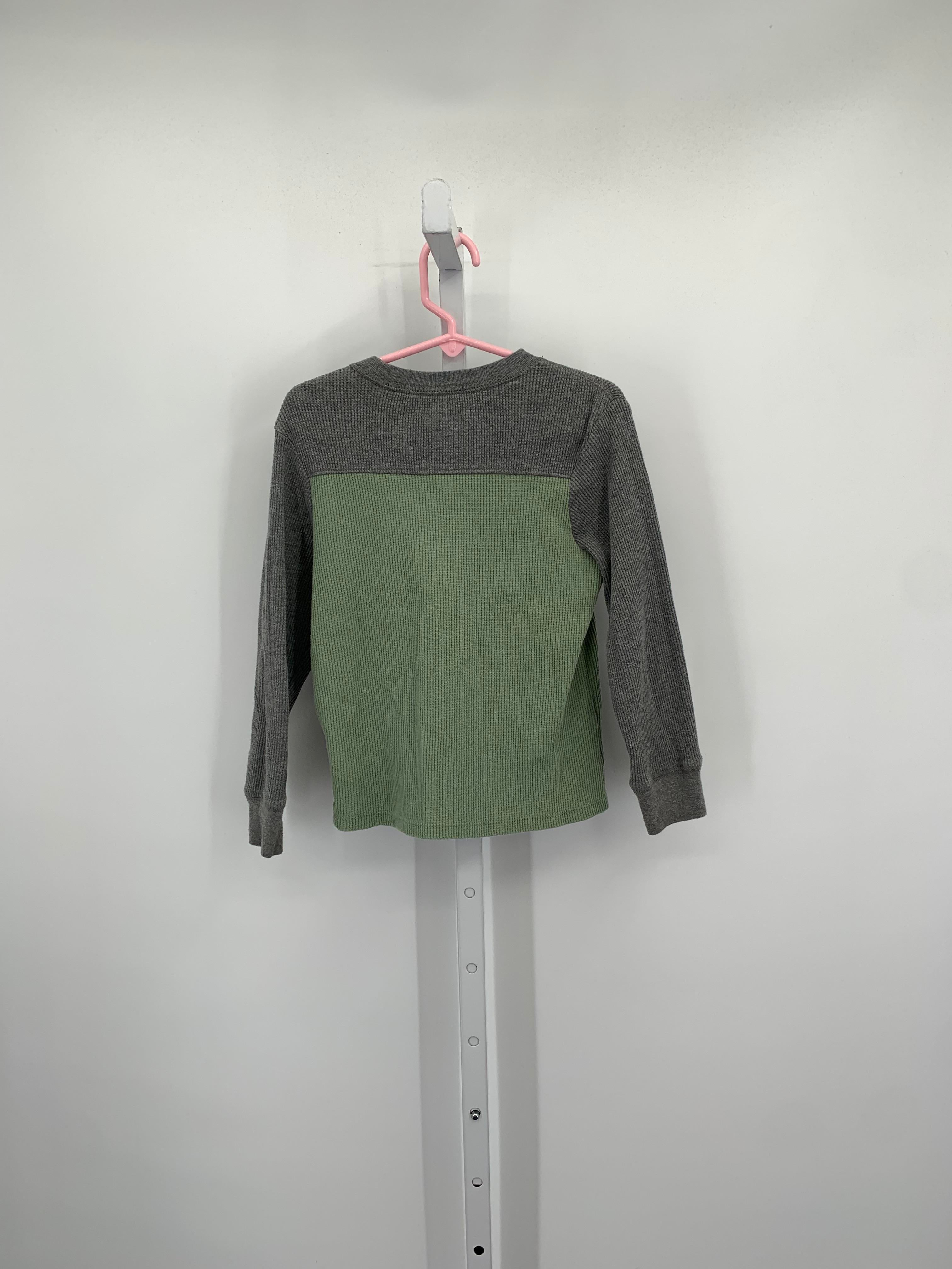 GREEN WAFFLE KNIT SHIRT