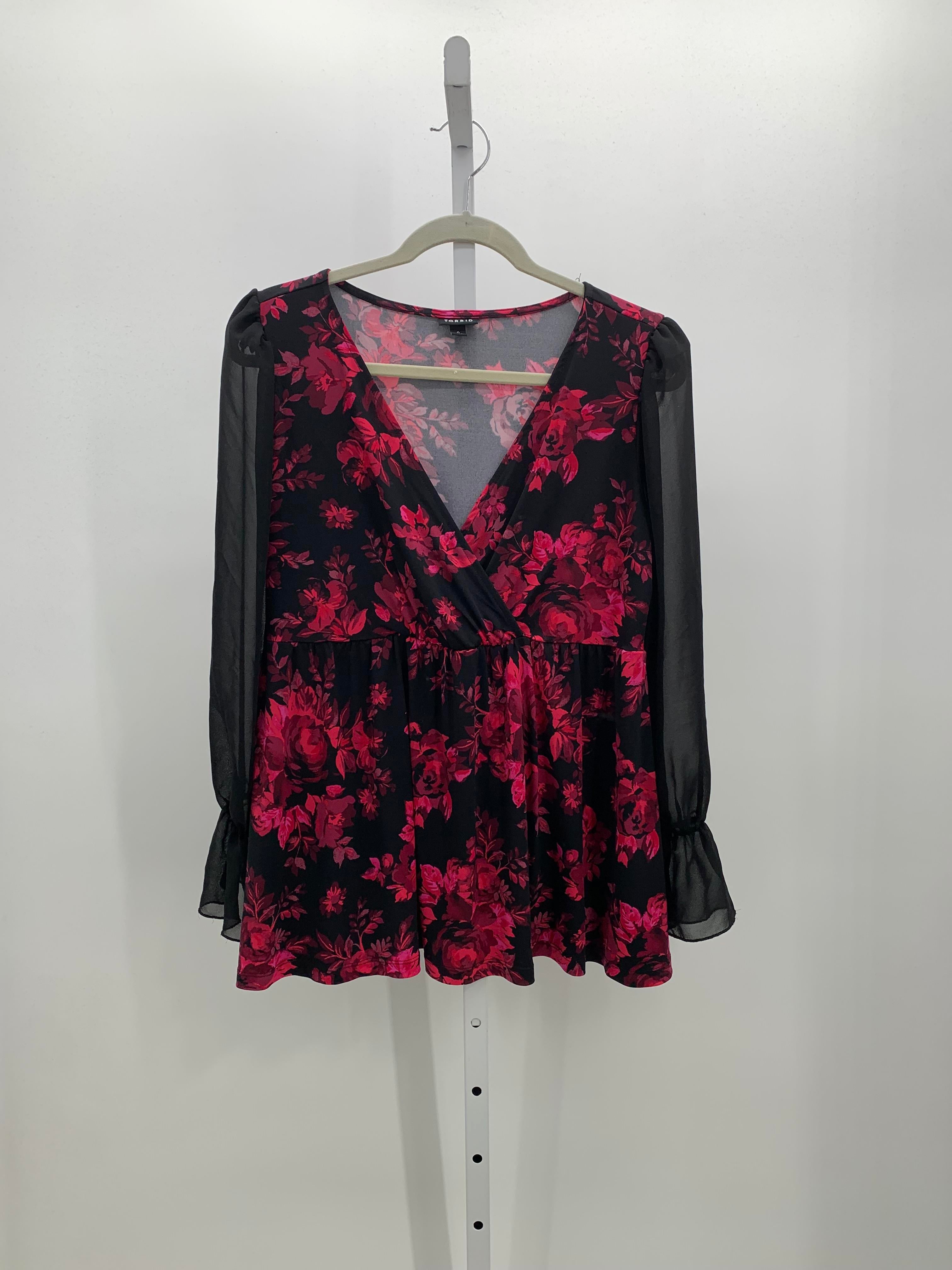 Torrid Size 0X Womens Long Sleeve Shirt