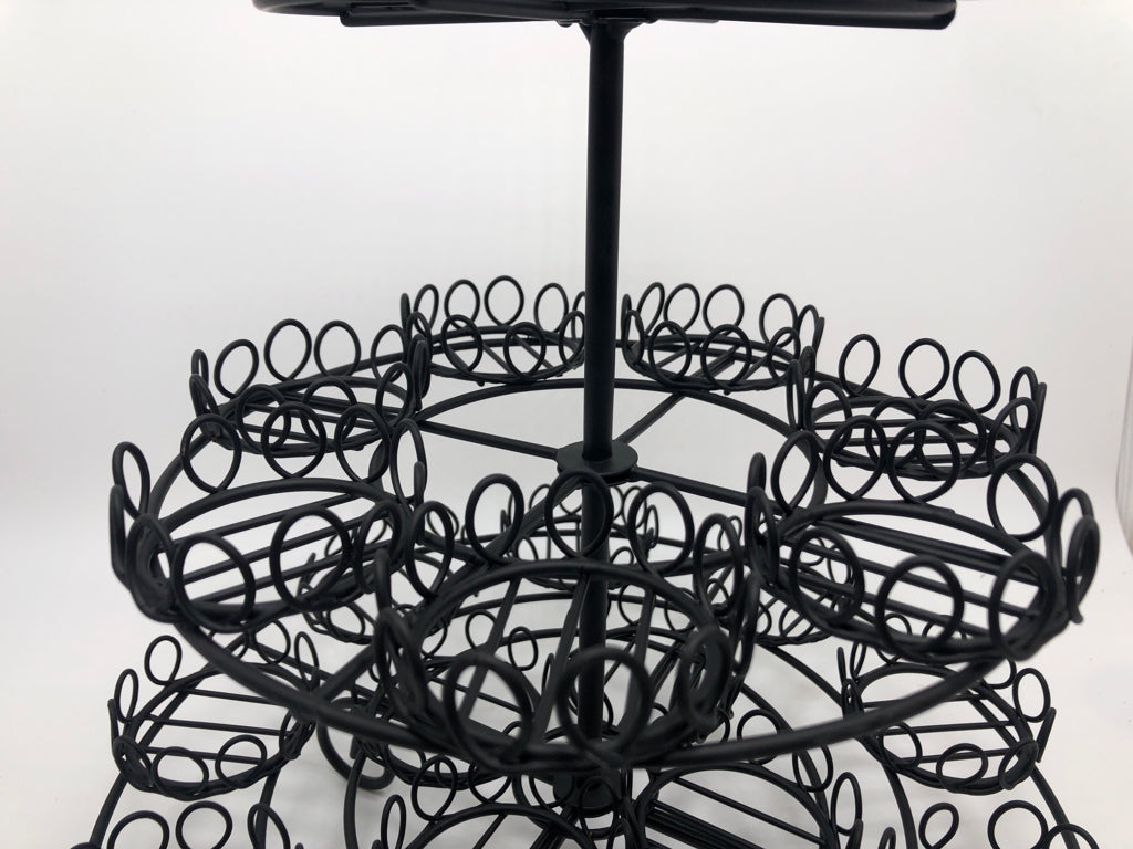3 TIER METAL CUPCAKE STAND.