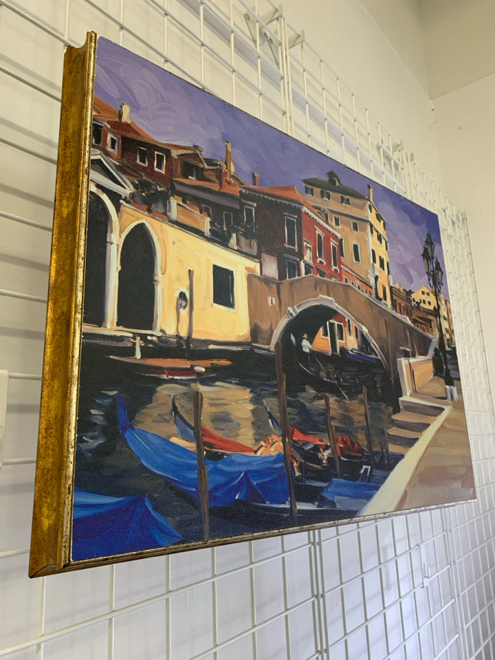 GONDOLA SCENE WALL HANGING.