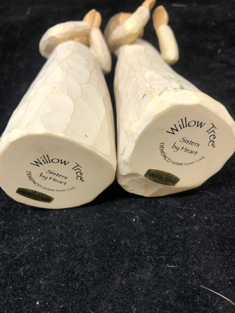 2 PC SISTERS BY HEART WILLOW TREE.